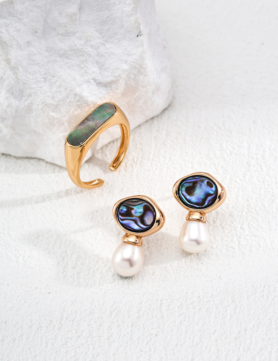 Pearl and Shell Earrings