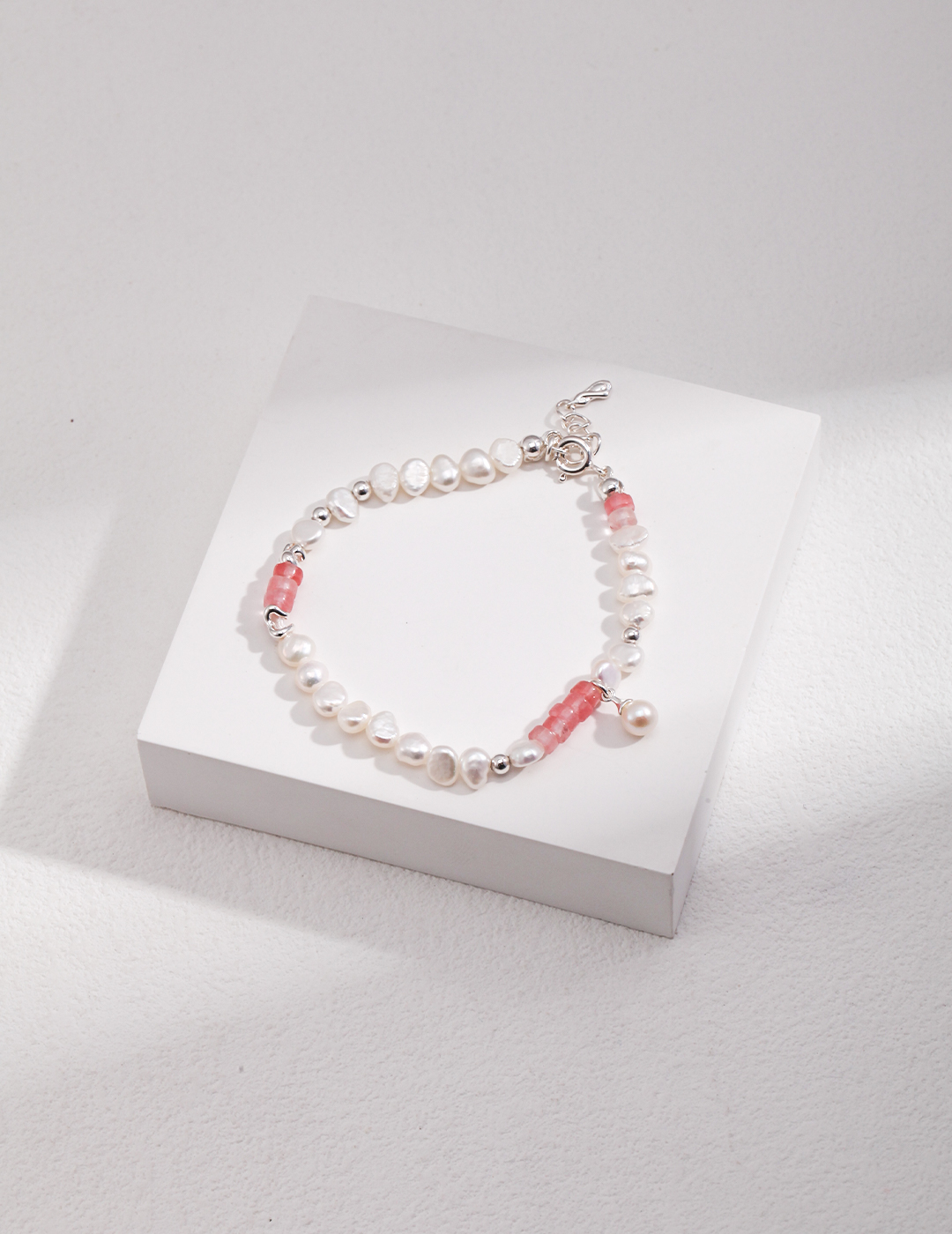 Sterling Silver Pearl Bracelet