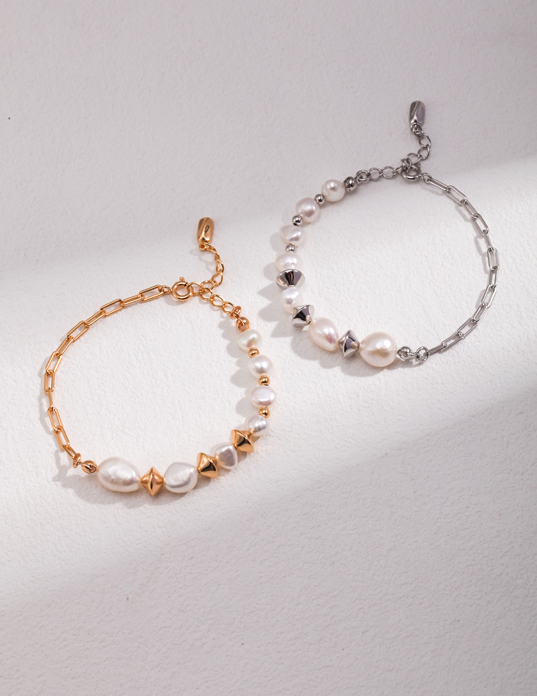 Pearl Sterling Silver Earrings / Bracelet