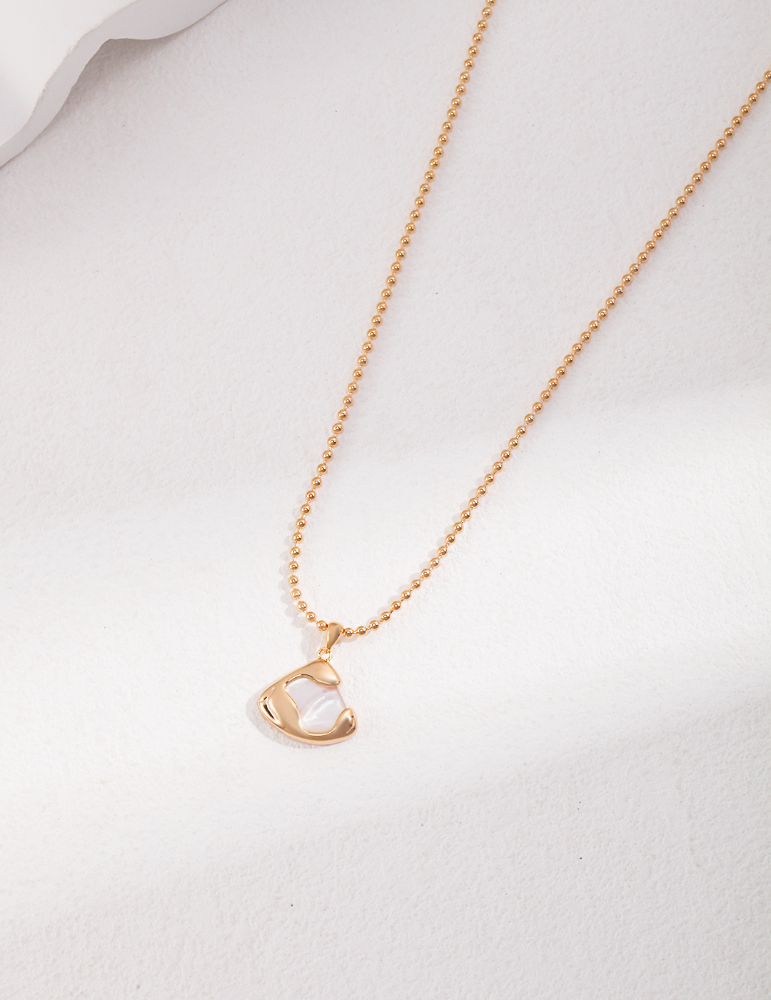 Sterling Silver Mother of Pearl Necklace