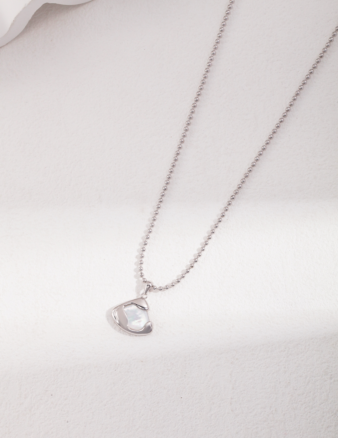 Sterling Silver Mother of Pearl Necklace