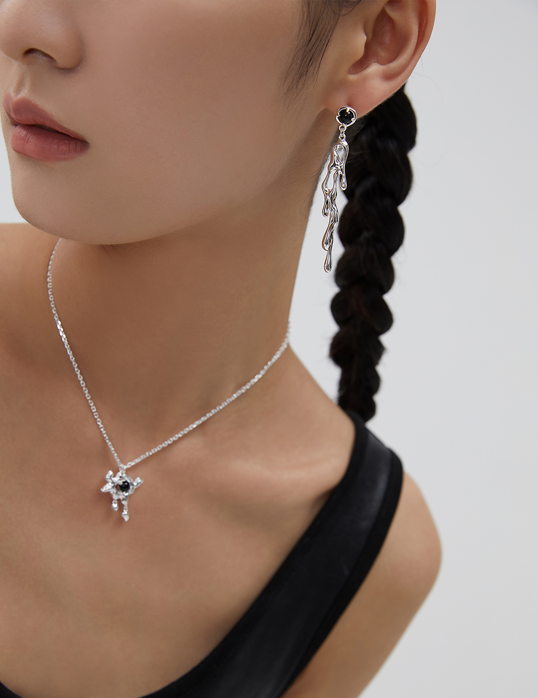 Sterling Silver Agate Necklace