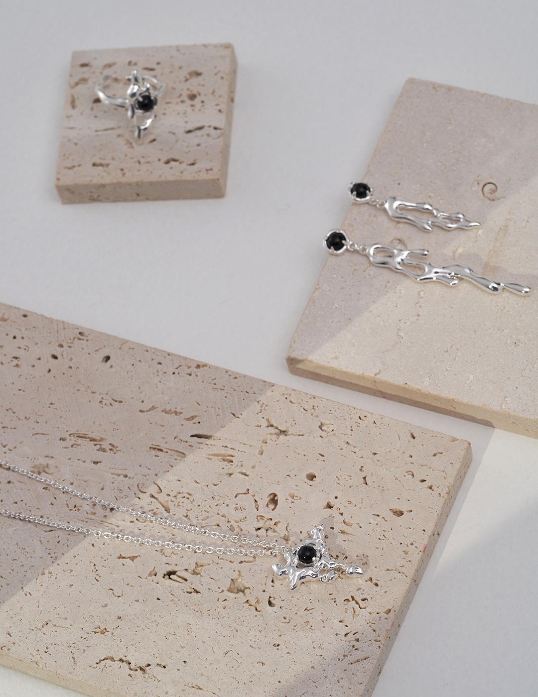 Sterling Silver Agate Necklace