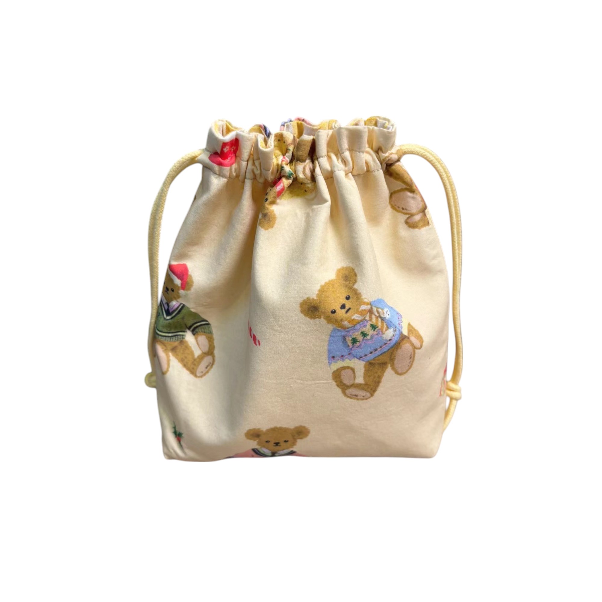 Teddy Bear Drawstring Pouch