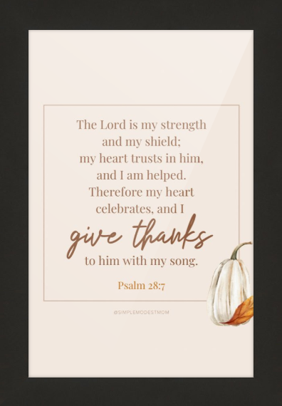 Psalm 28:7