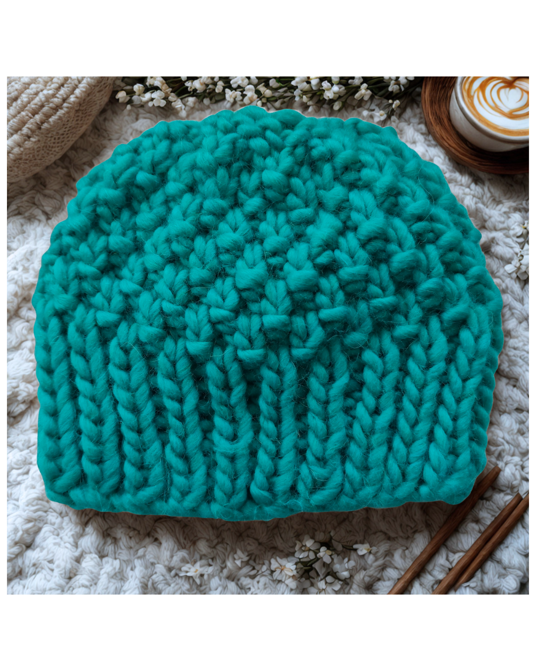 Hand-knitted Wool Hat