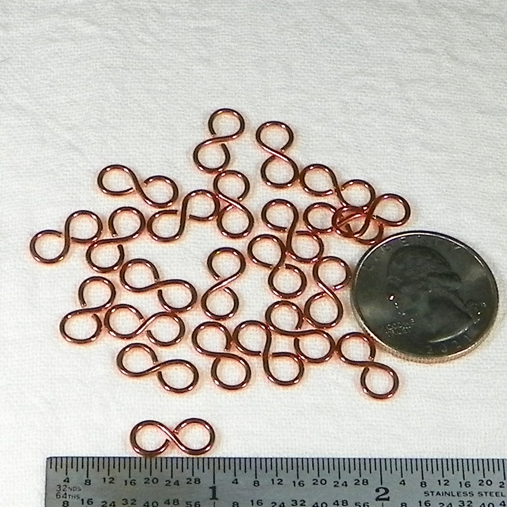 Copper Infinity Loop Connectors