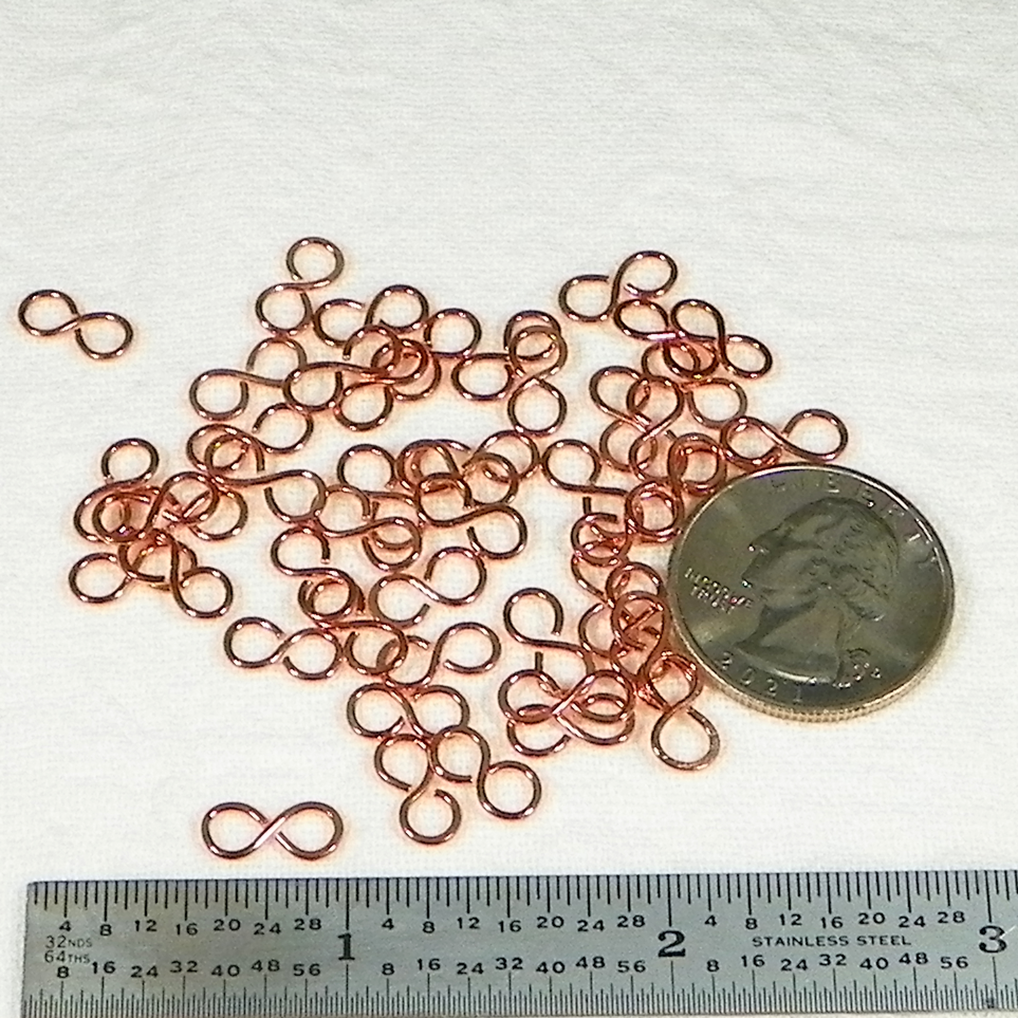 Copper Infinity Loop Connectors