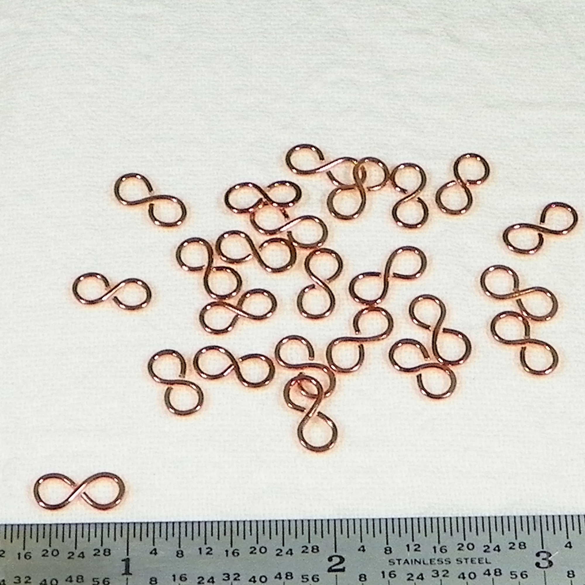 Copper Infinity Loop Connectors