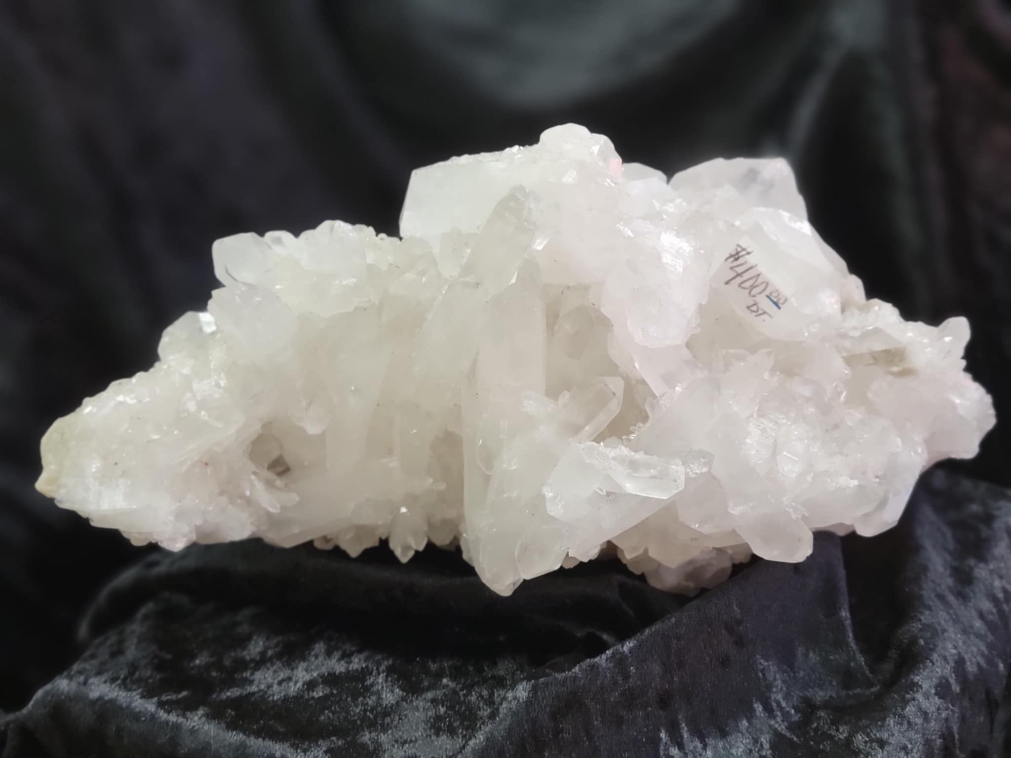 Large White Quartz Double Terminated Crystal Cluster
