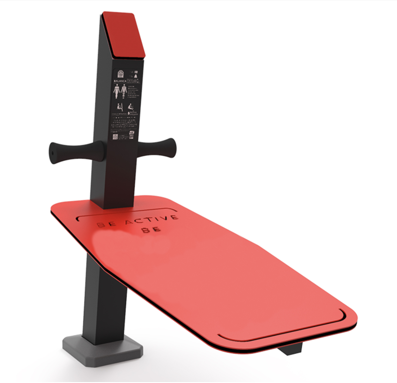 Banc abdominal incliné