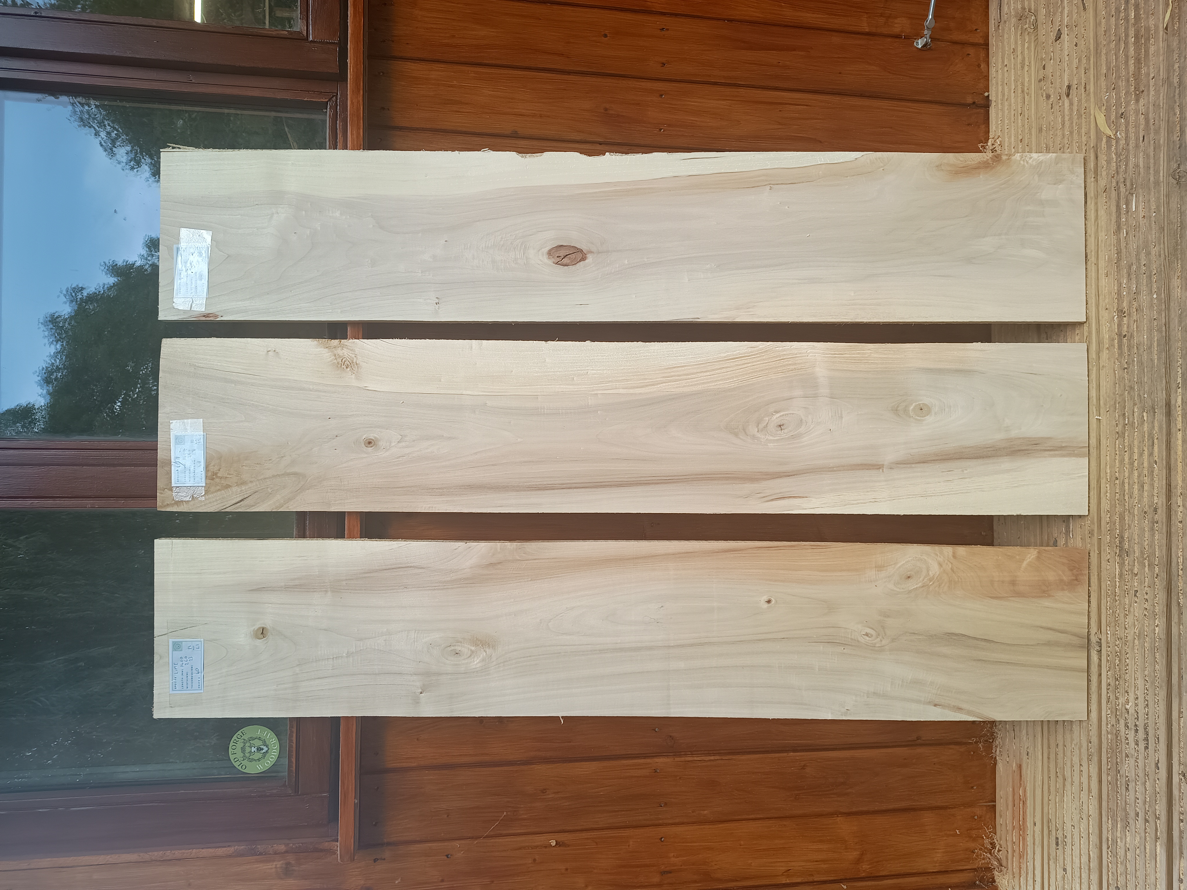 English Lime Wood / Square Edge Boards - Air Dried Timber - Batch L