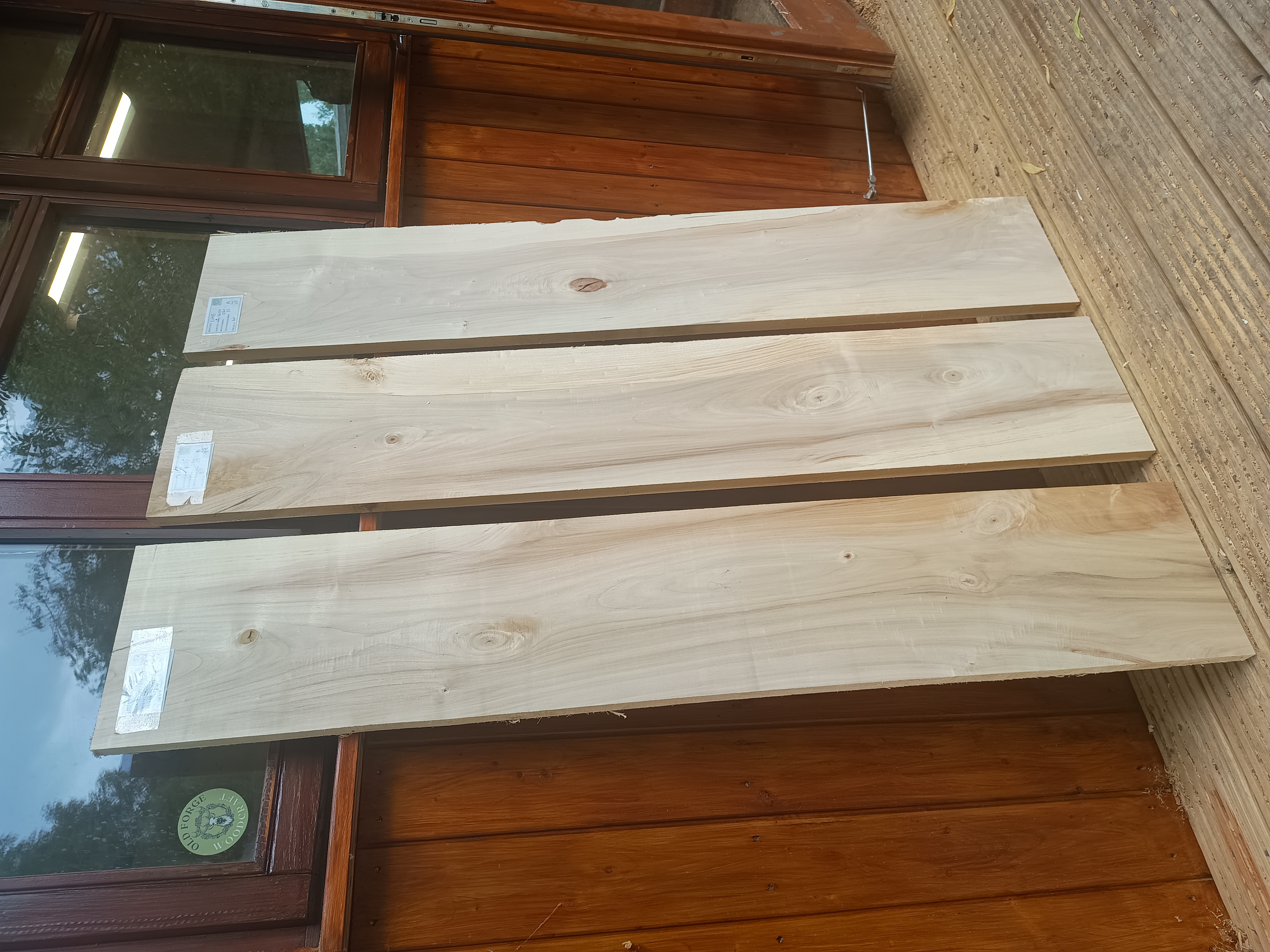 English Lime Wood / Square Edge Boards - Air Dried Timber - Batch L