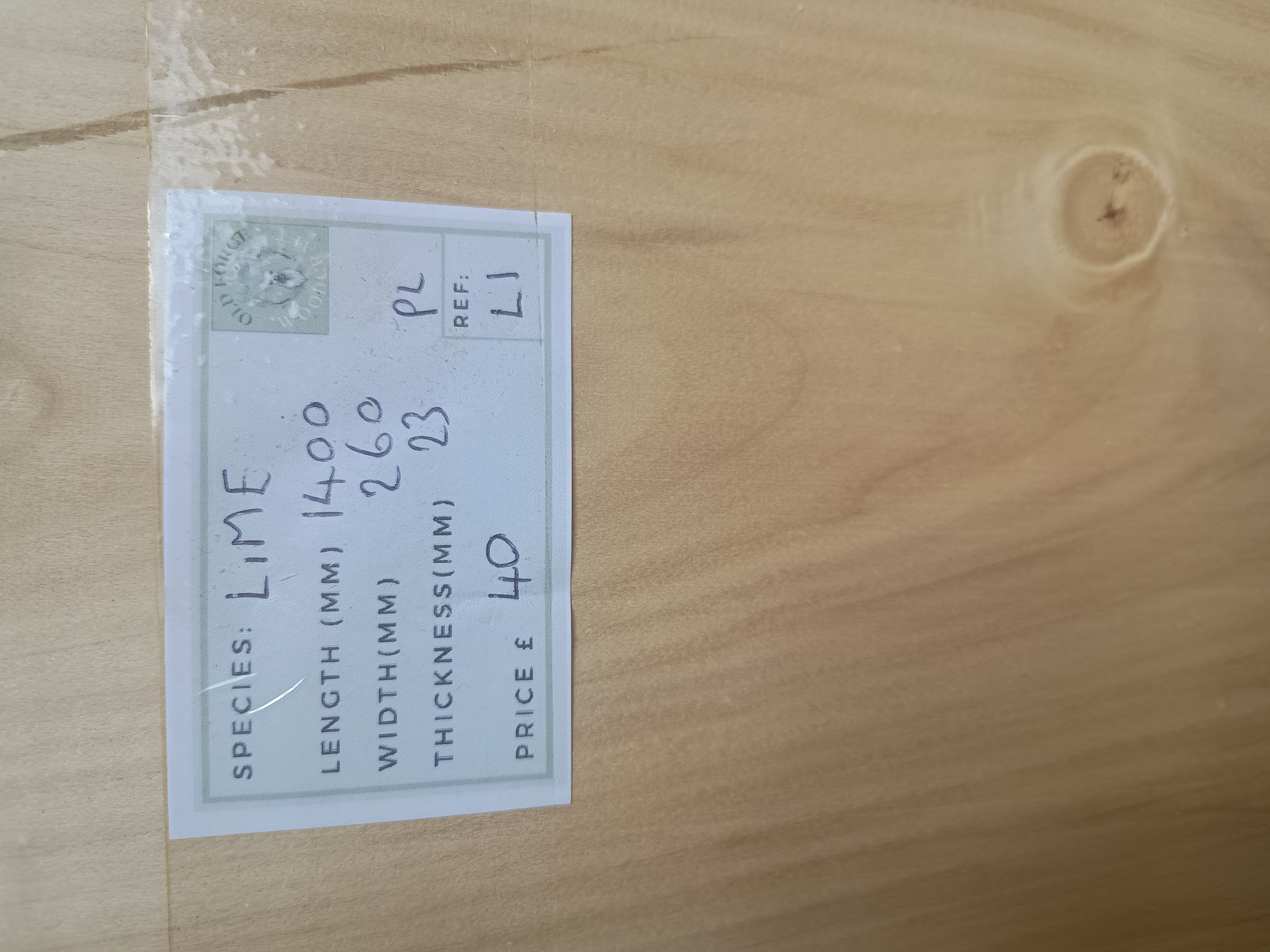 English Lime Wood / Square Edge Boards - Air Dried Timber - Batch L