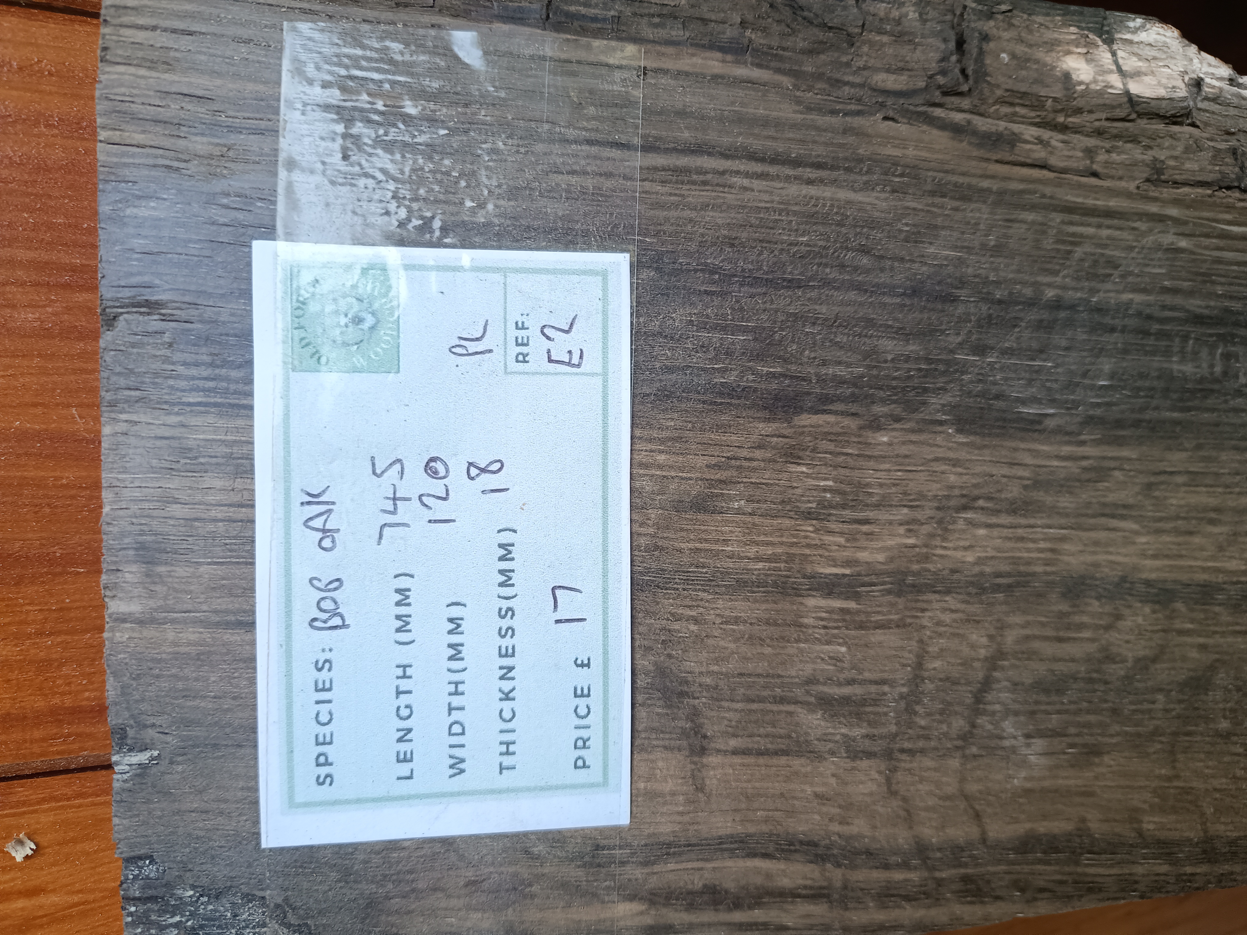 Bog Oak / Morta Wood - Semi Fossilised Timber - Planed - Batch E