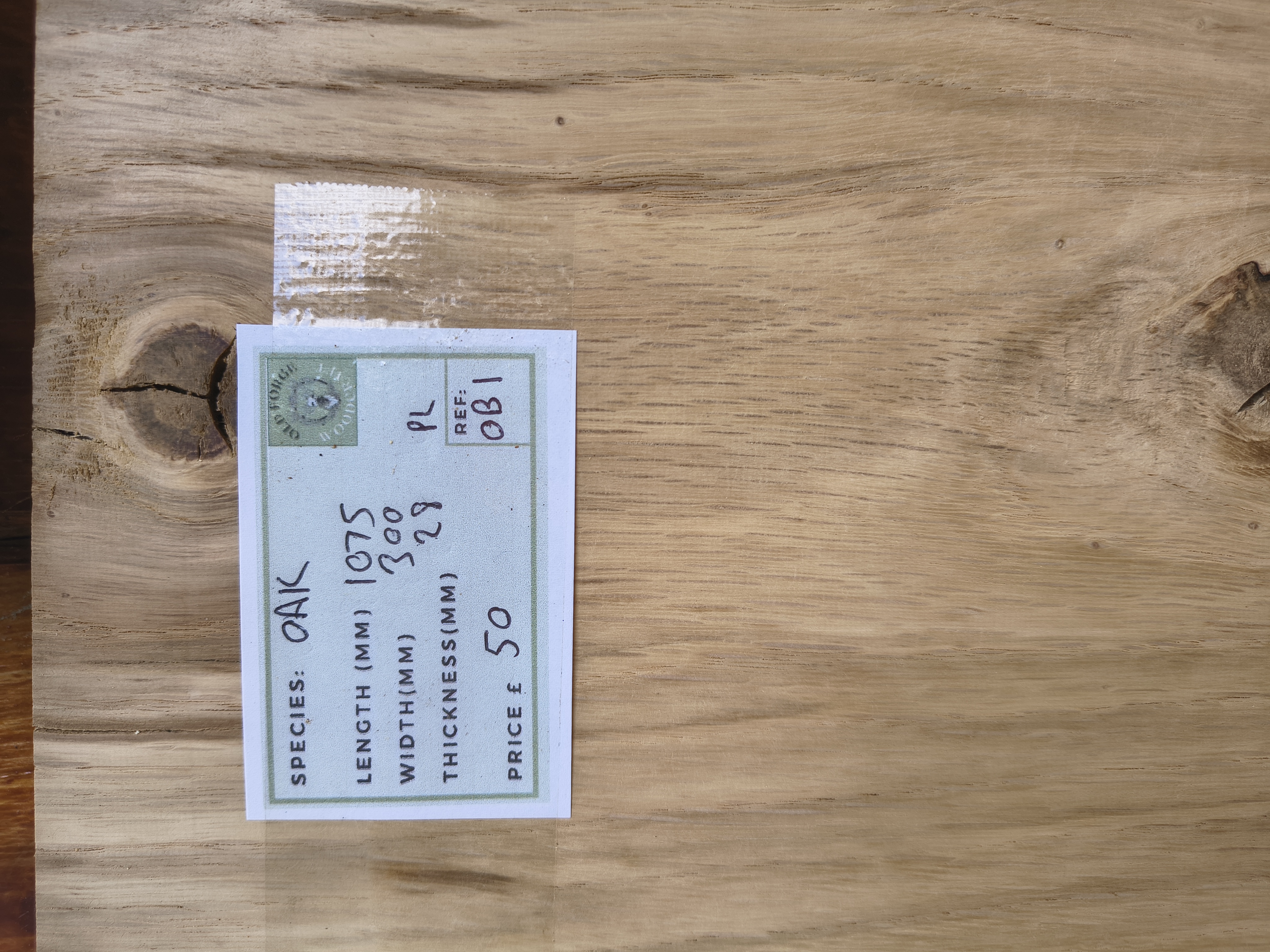 Oak  - Batch OB - Live Edge