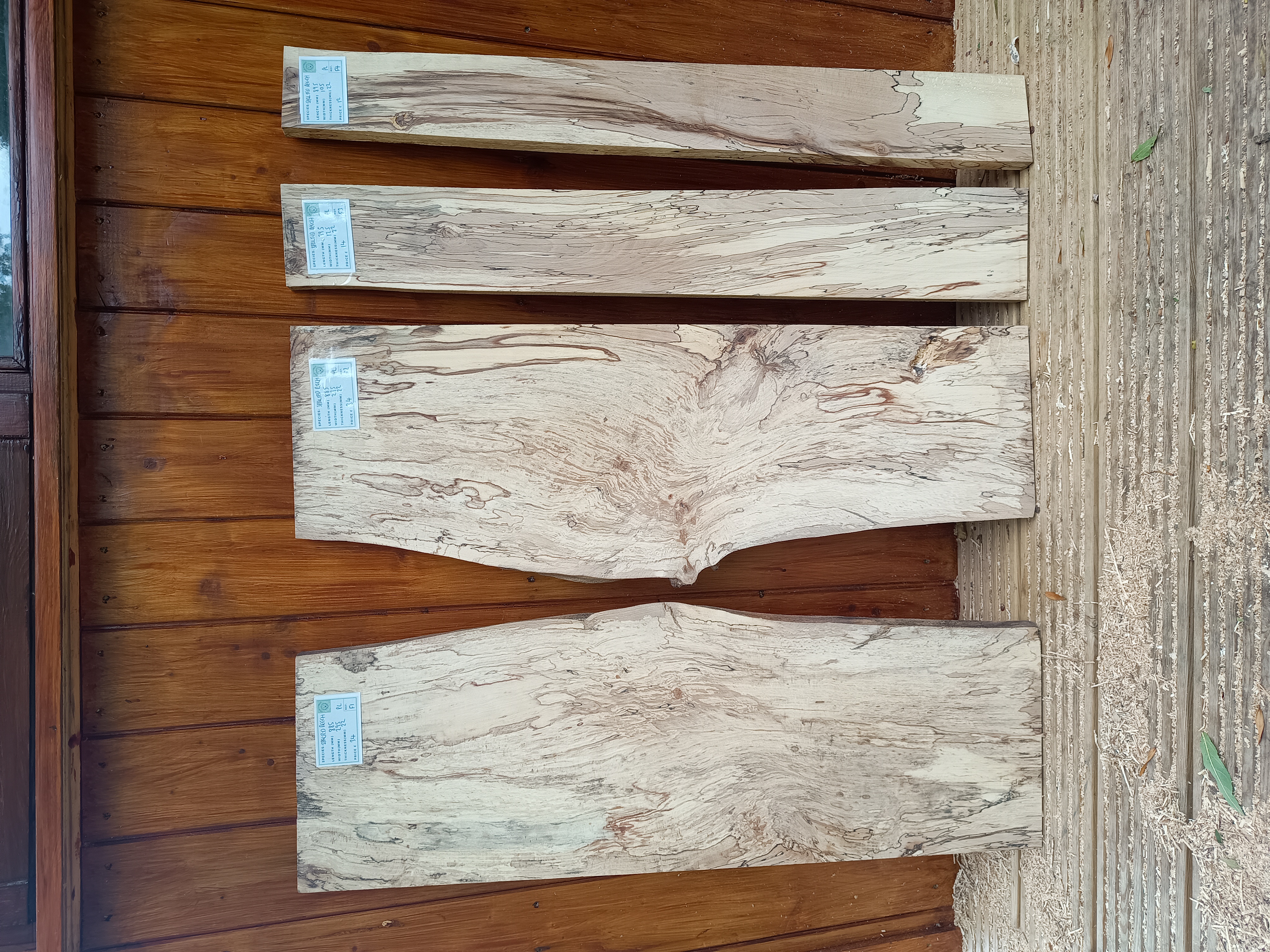 Spalted Beech Boards - Batch F x 3