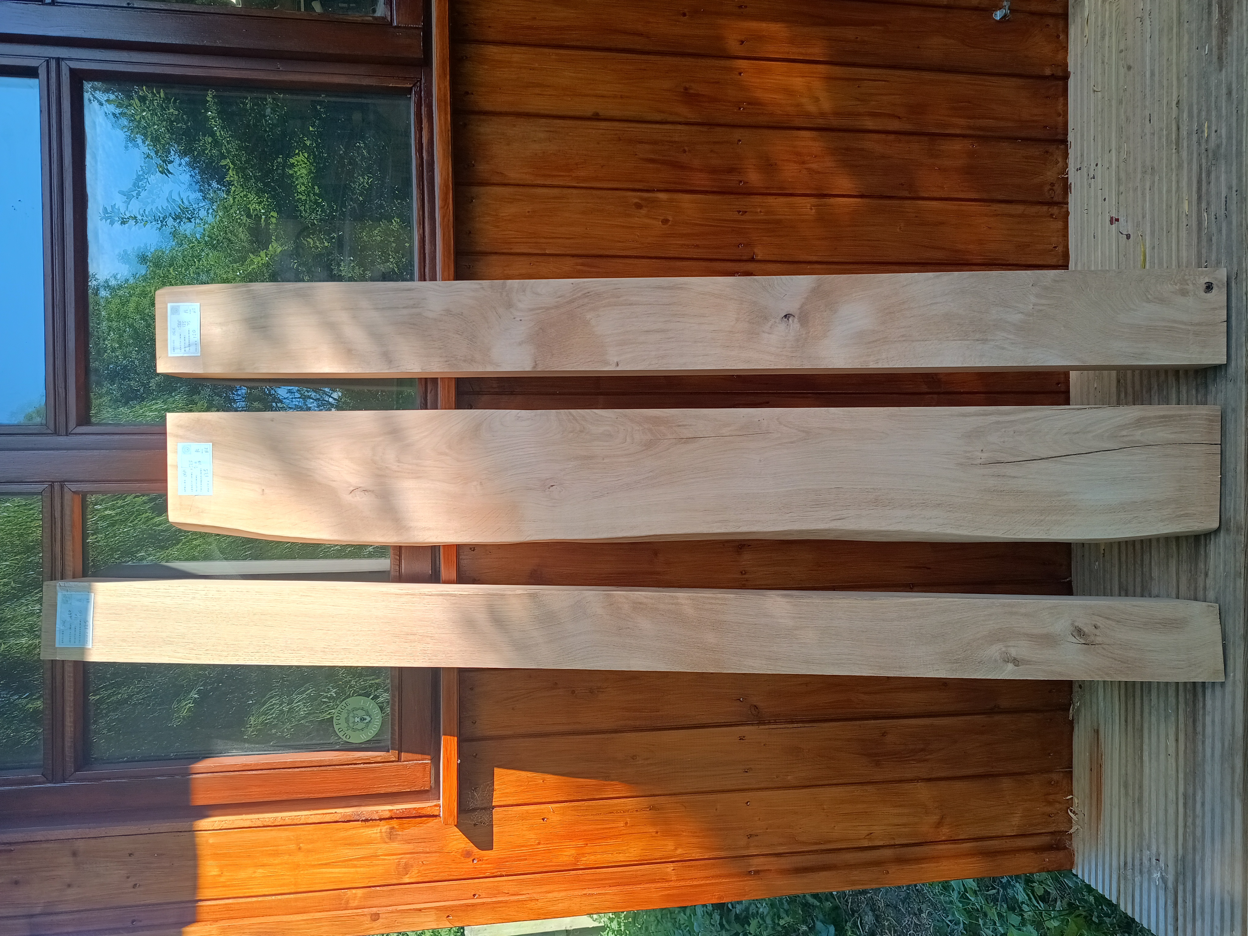 English Air Dried Oak Fireplace Beams / Lintels / Mantels - Planed