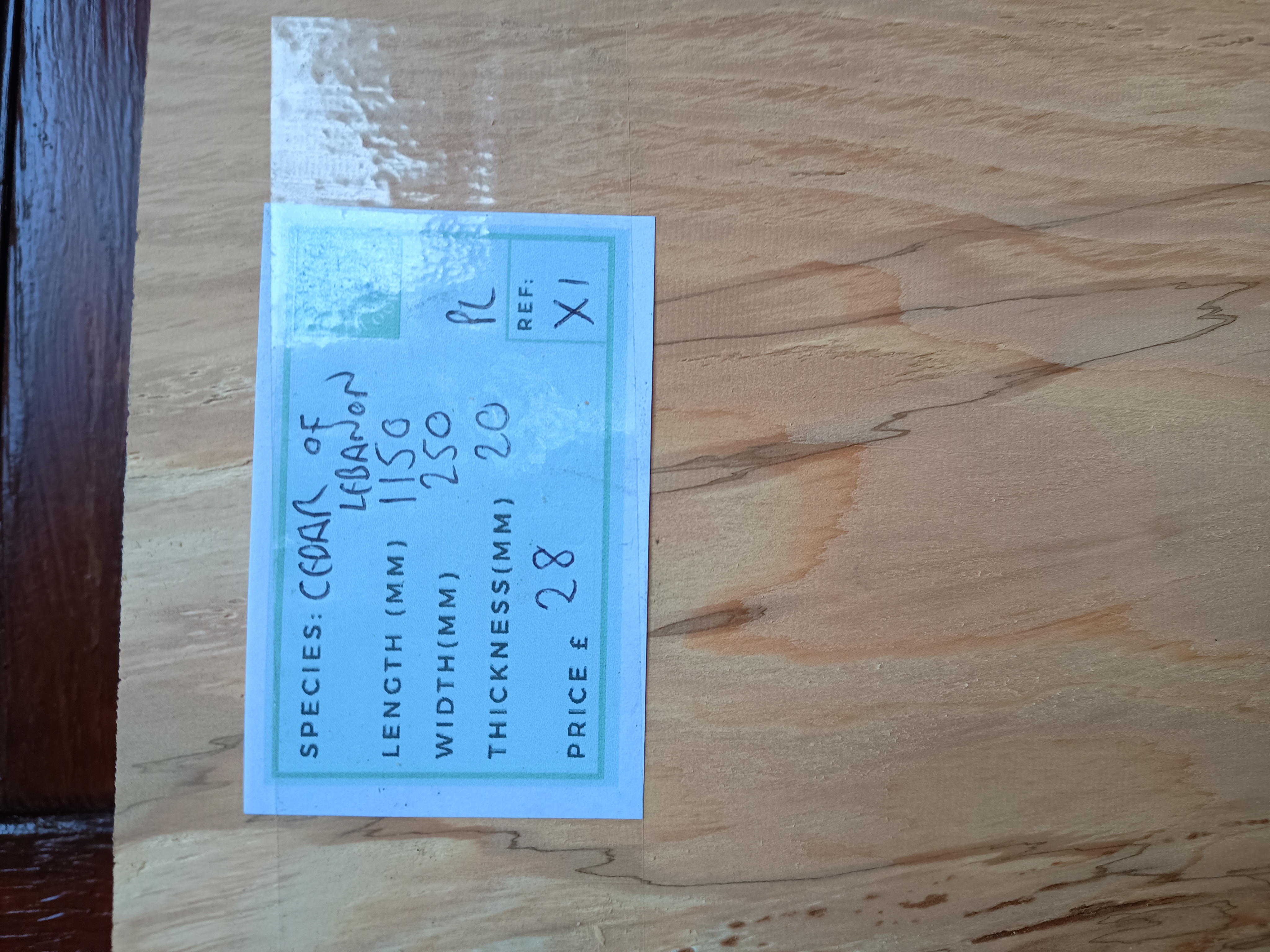 Cedar of Lebanon Live / Waney Edge Wood Boards - Batch X