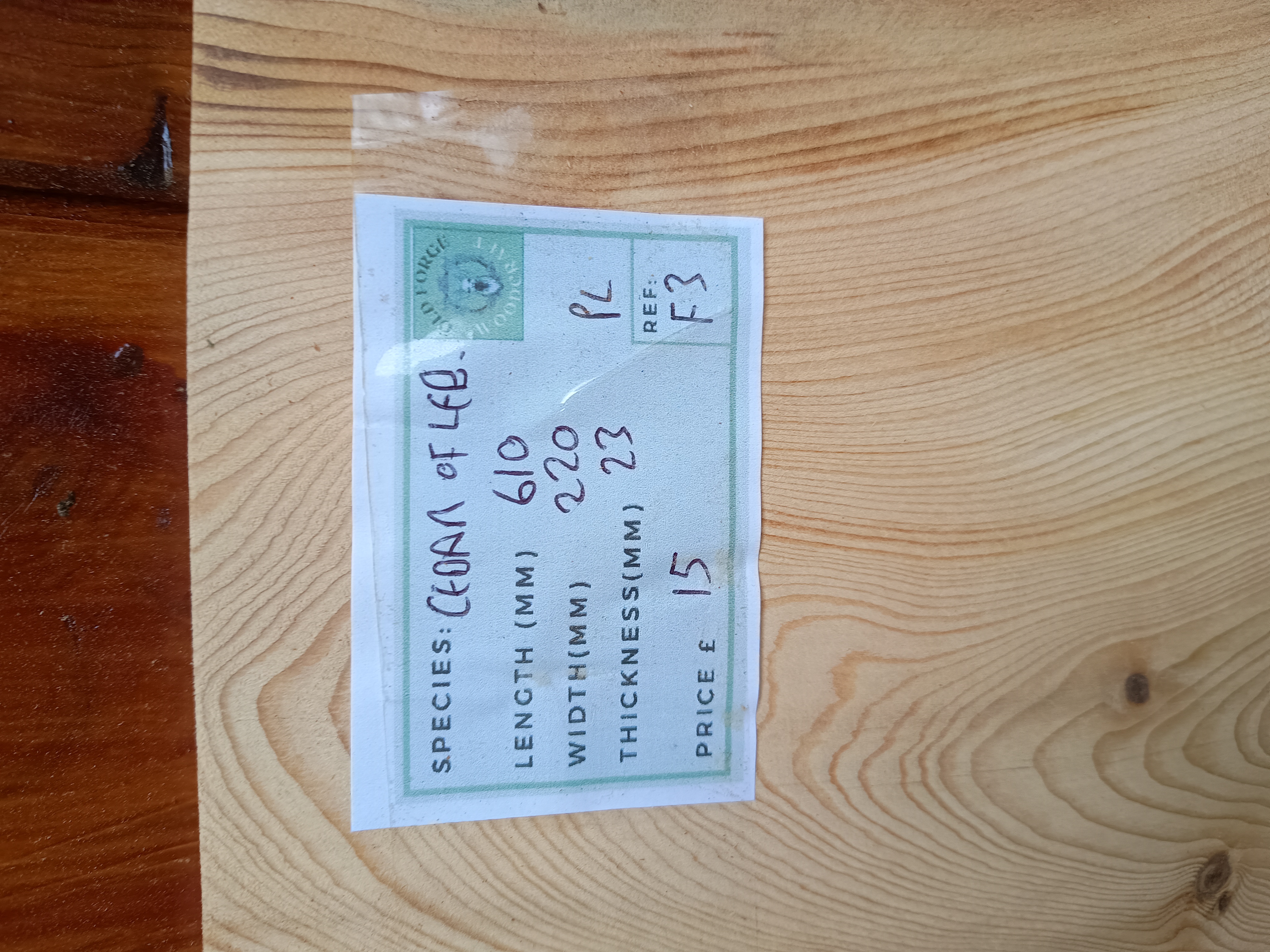 Cedar of Lebanon Live / Waney Edge Wood Boards - Batch F