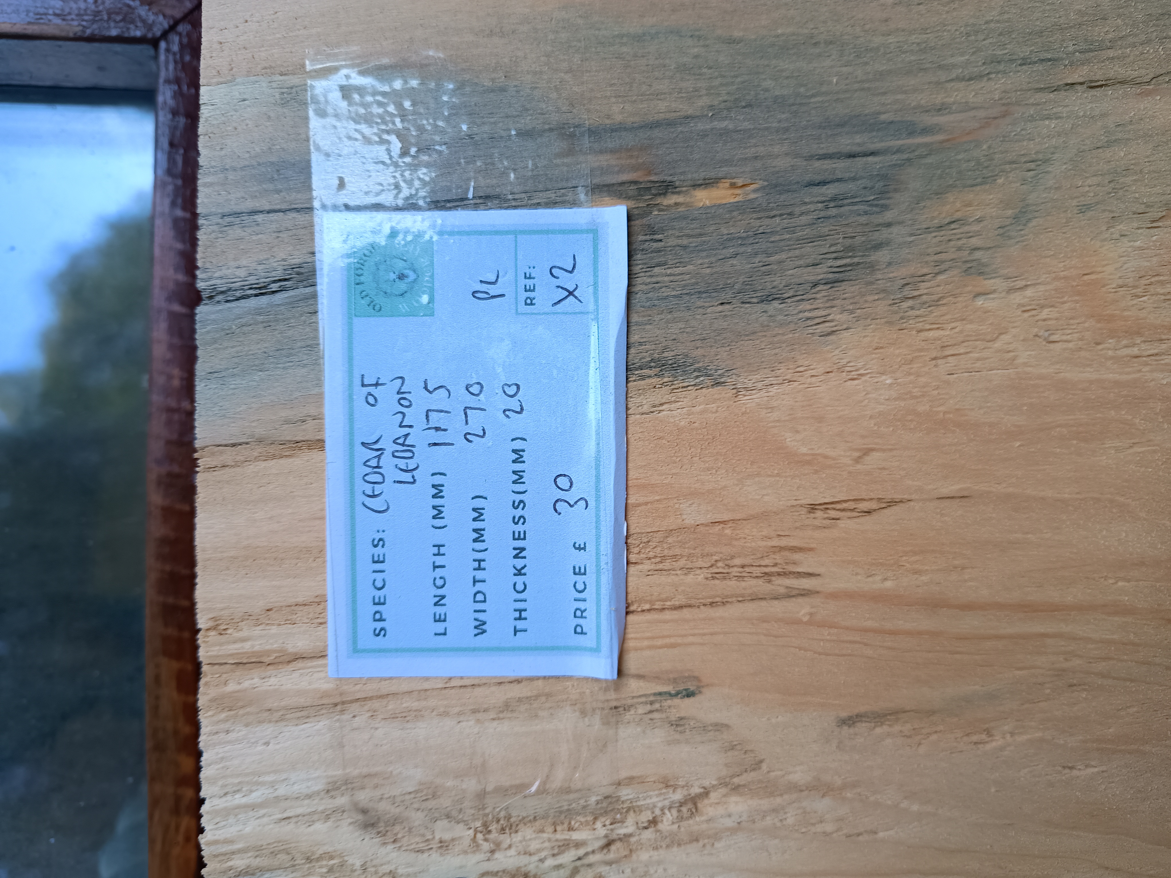 Cedar of Lebanon Live / Waney Edge Wood Boards - Batch X