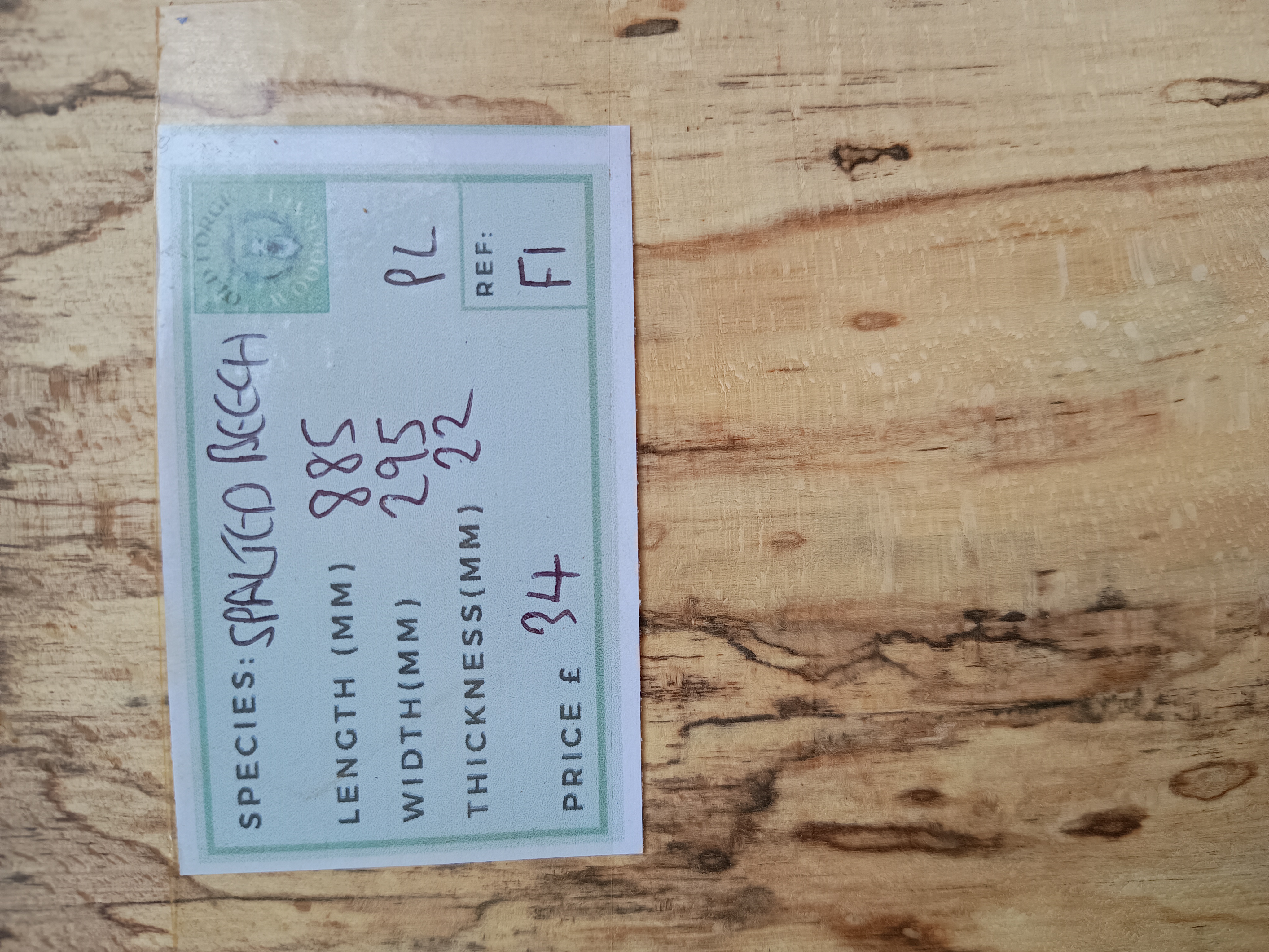 Spalted Beech Boards - Batch F x 3
