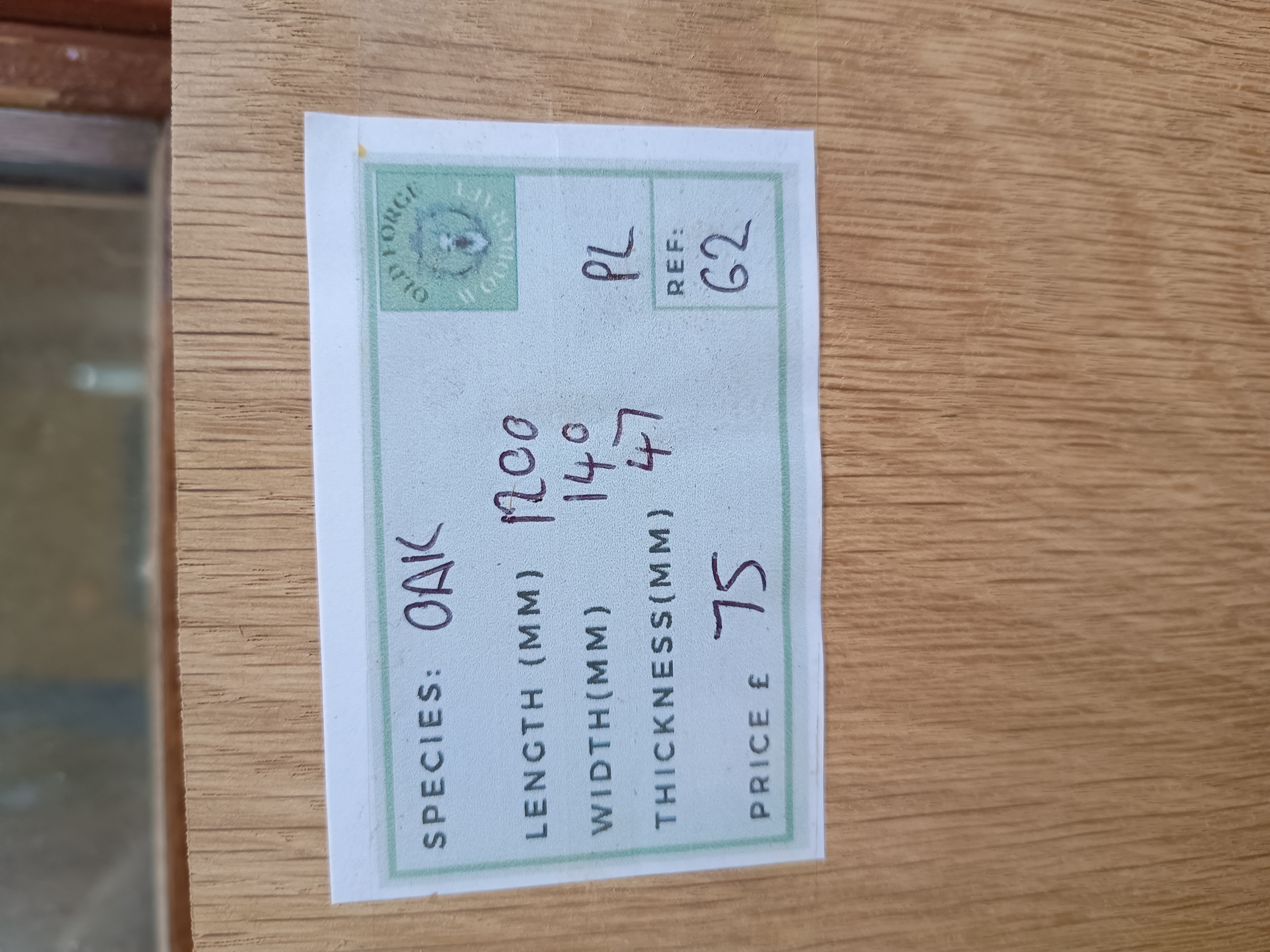 English Air Dried Oak Fireplace Beams / Lintels / Mantels - Planed - Batch G