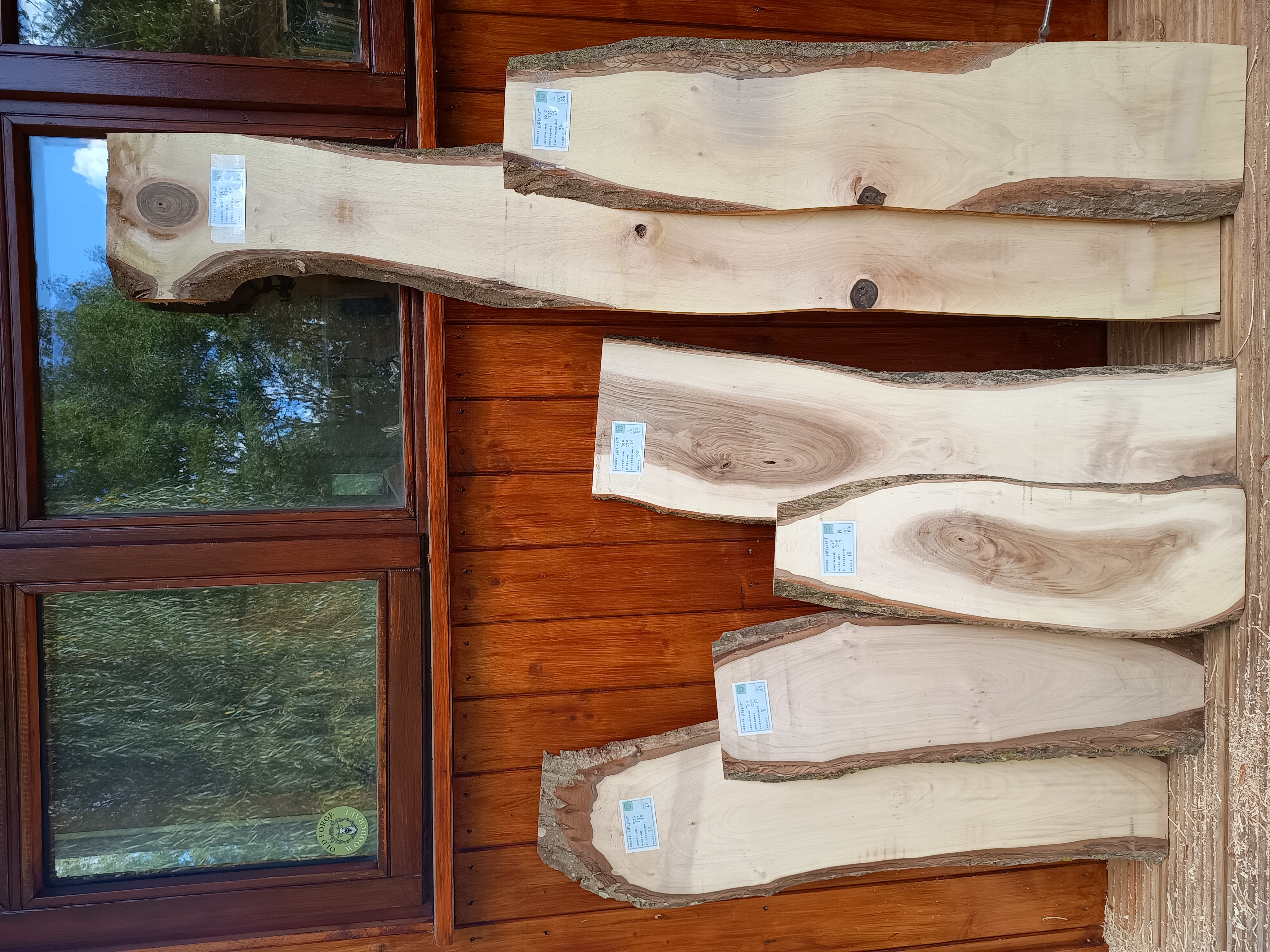 Rare English Walnut Boards - Live Edge - Planed - Batch R