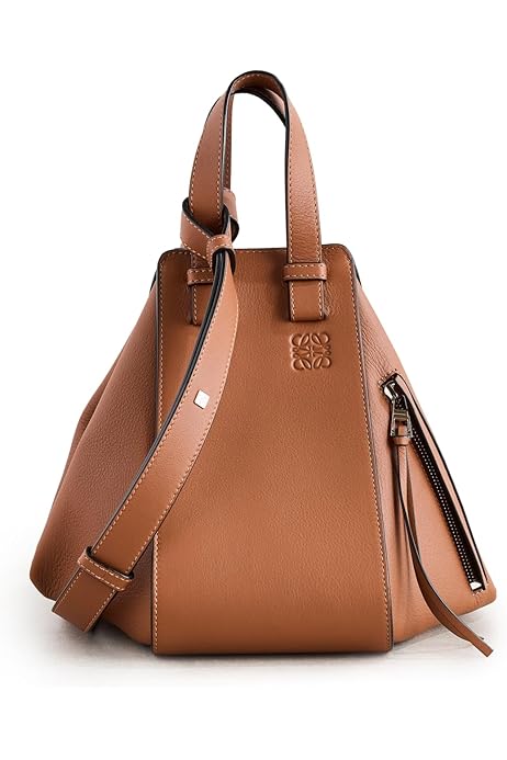 WHAT GOES AROUND COMES AROUND Women's Pre-Loved Loewe Brown Calfskin Hammock Small Shoulder Bag