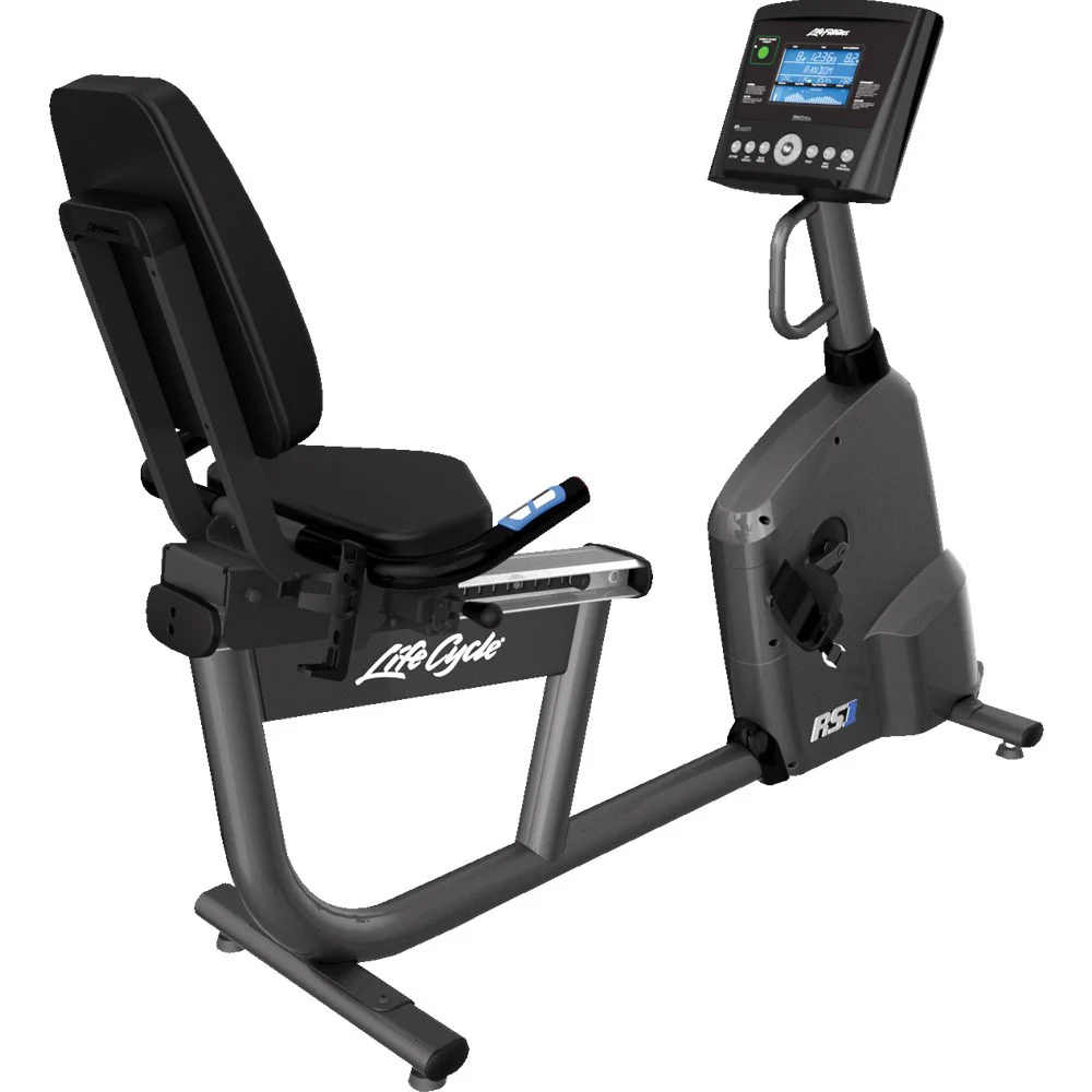 Life Fitness RS1 Recumbent Indoor Cycling Exercise Bike with Go Console