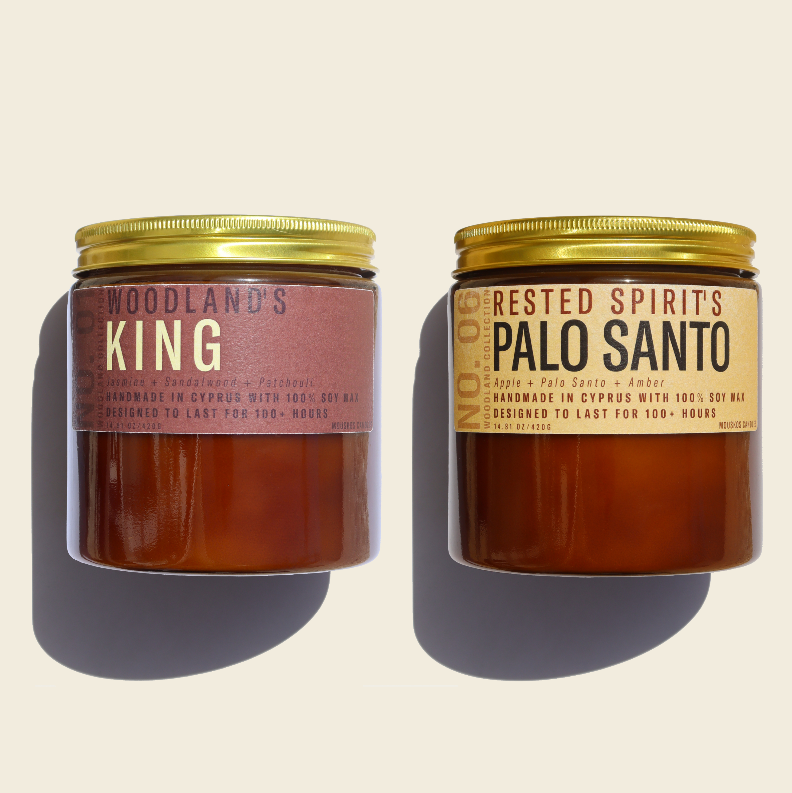 2 Large Candles