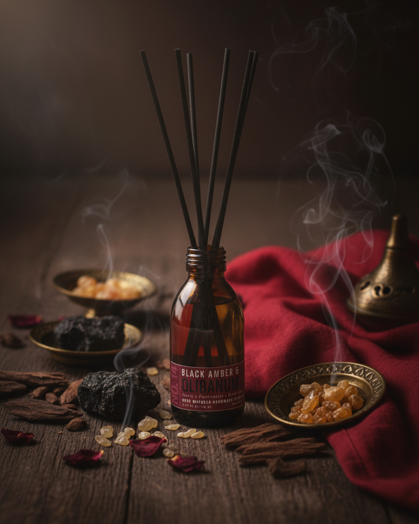 No. 14: Black Amber & Olibanum - Reed Diffuser 150ml