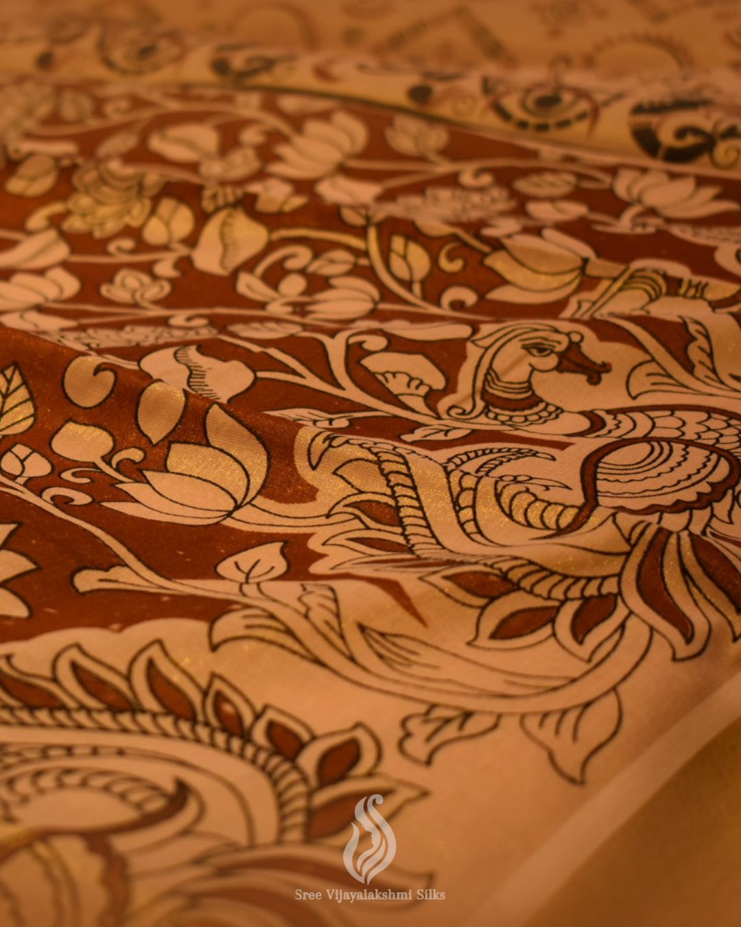 Hand-painted Kalamkari Fabric