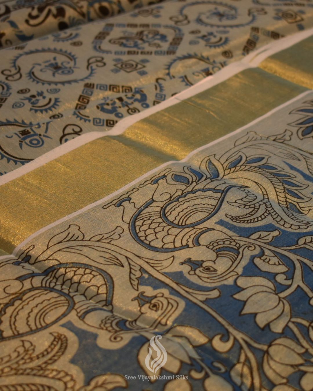 Traditional Kalamkari Saree