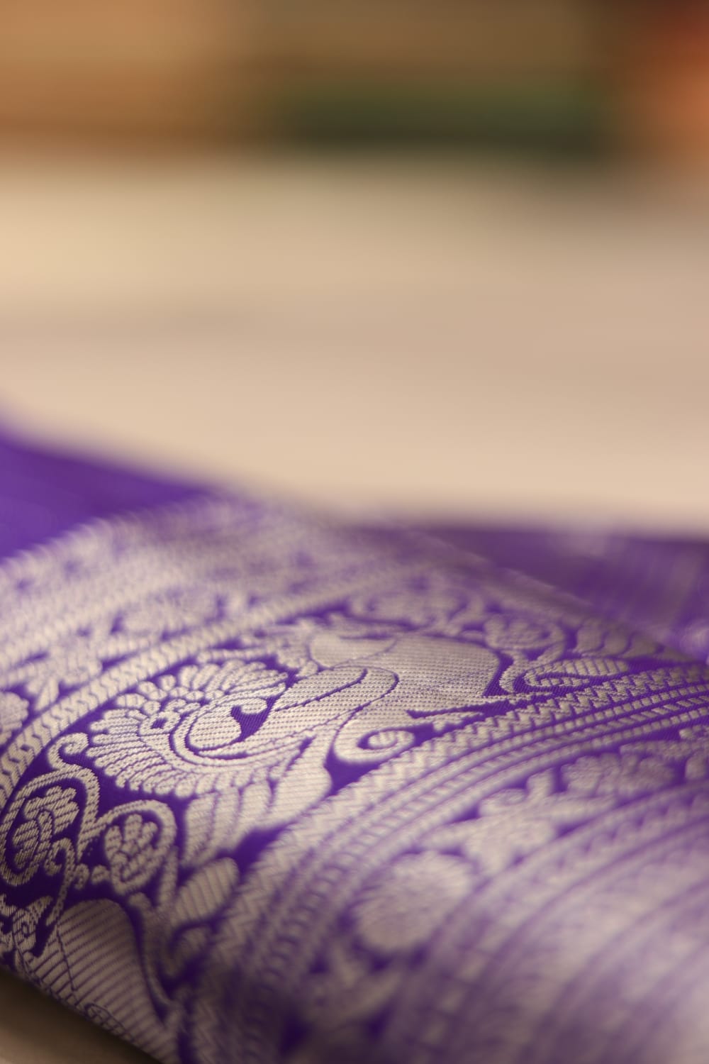 Royal Blue Mangalagiri Silk Saree