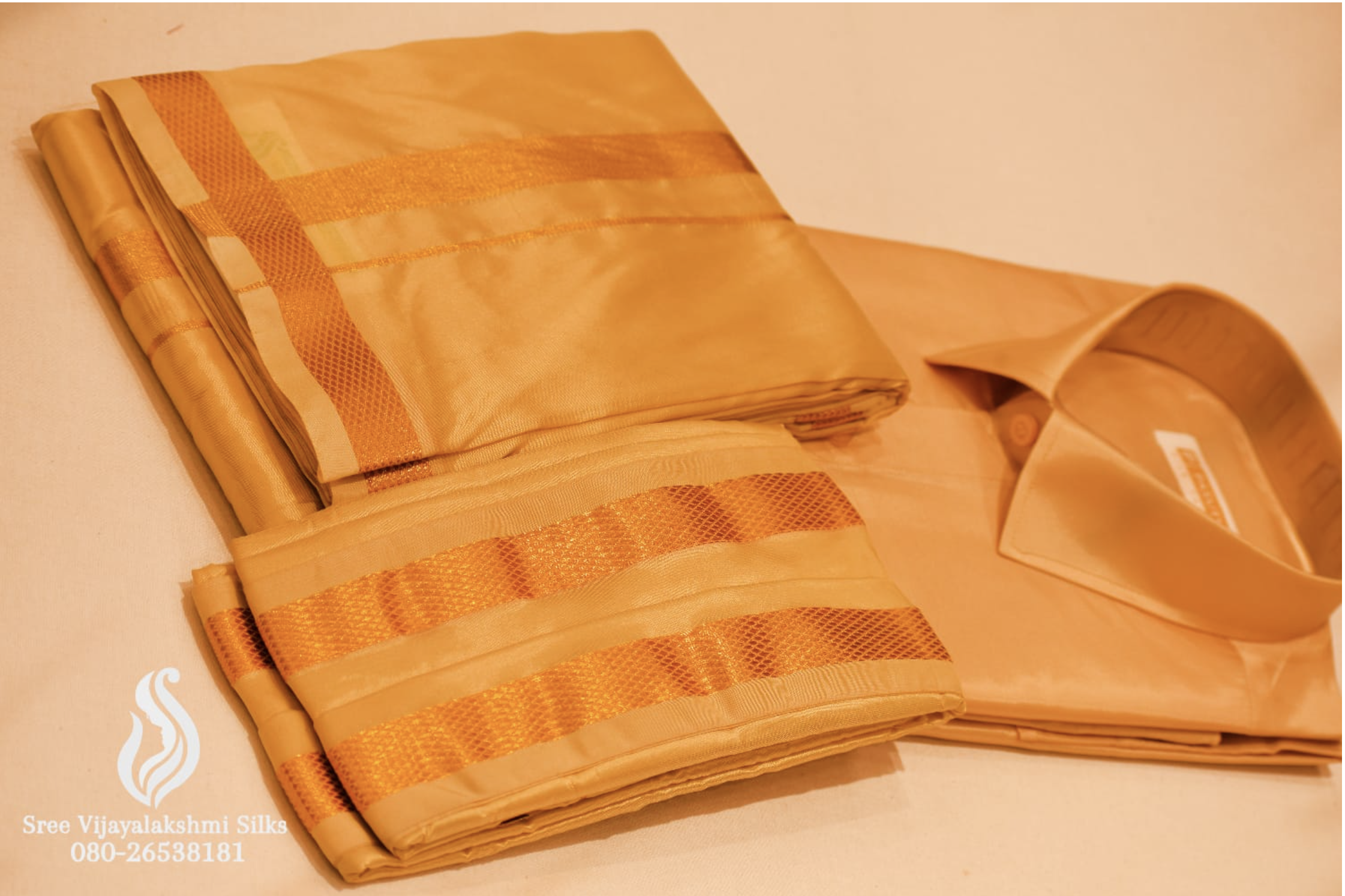 Men's Traditional Silk Dhoti