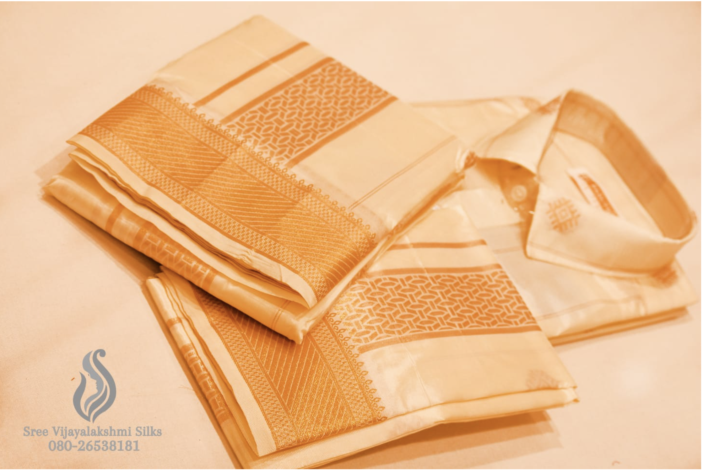 Men's Traditional Silk Dhoti