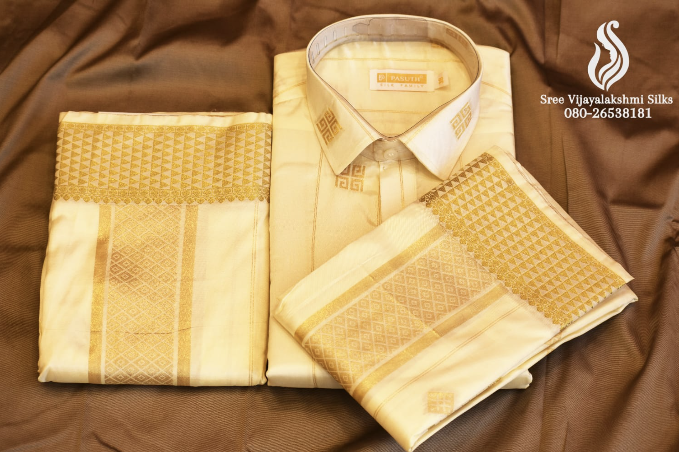 Men's Traditional Silk Dhoti