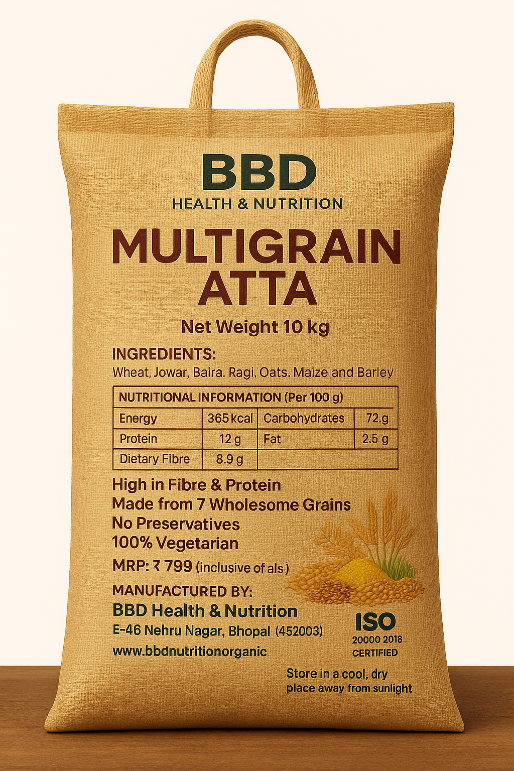 Multigrain Atta 10 kg 