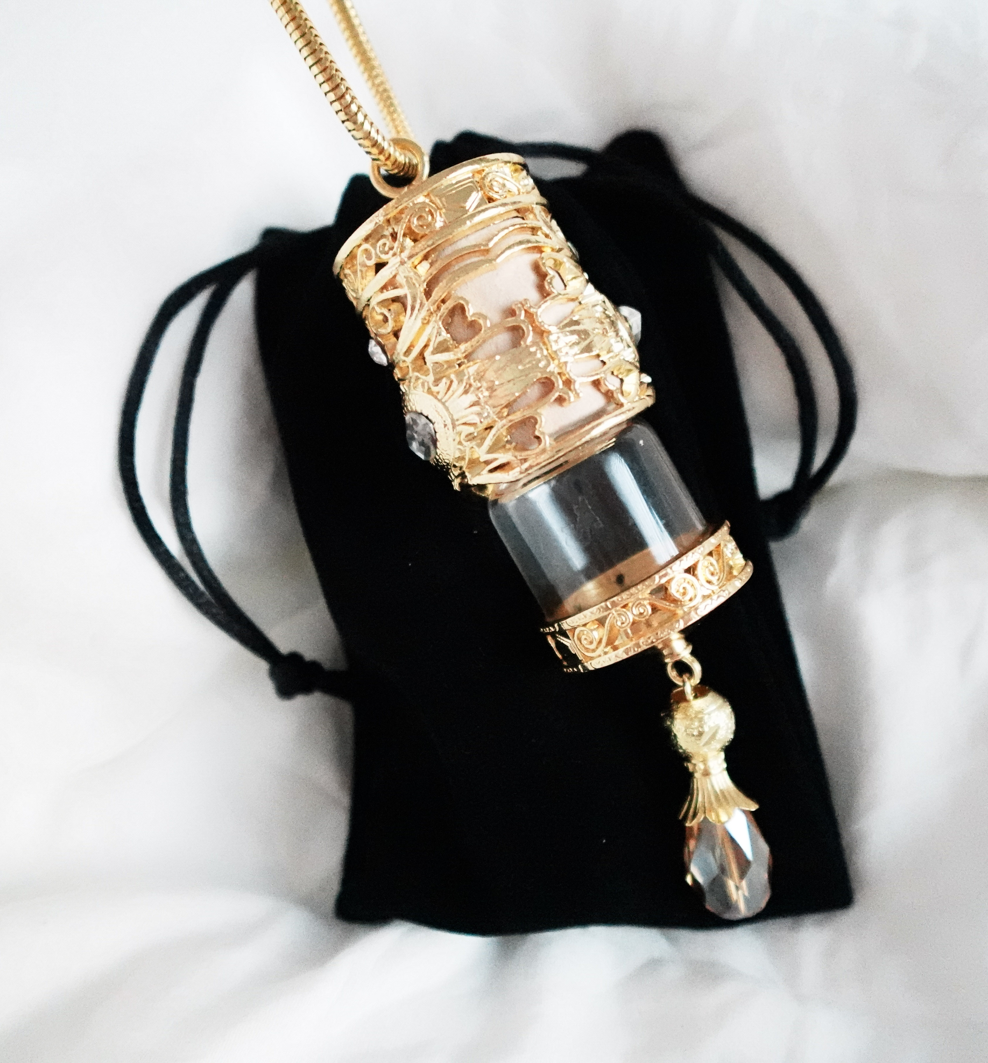 Gold & Crystal Gem Car Diffuser