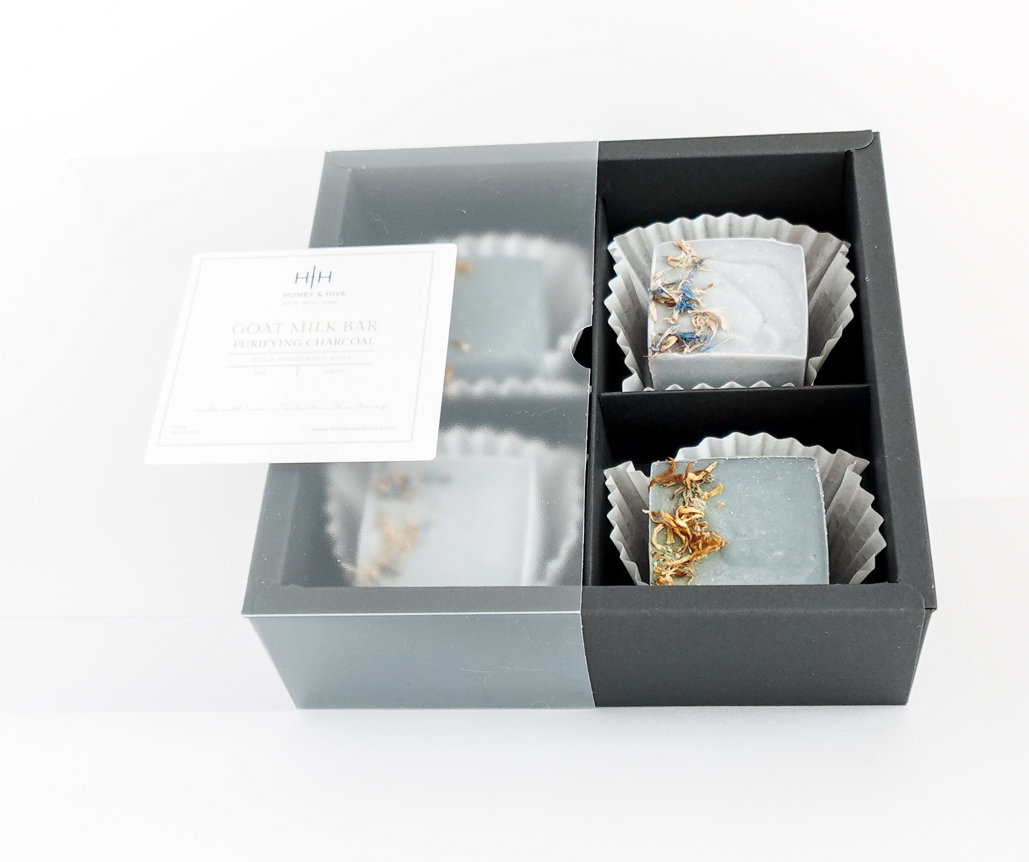 Goat Milk Bar + Purifying Charcoal Cold Processed Soap