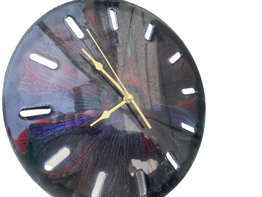 Handcrafted Glass Wall Clock