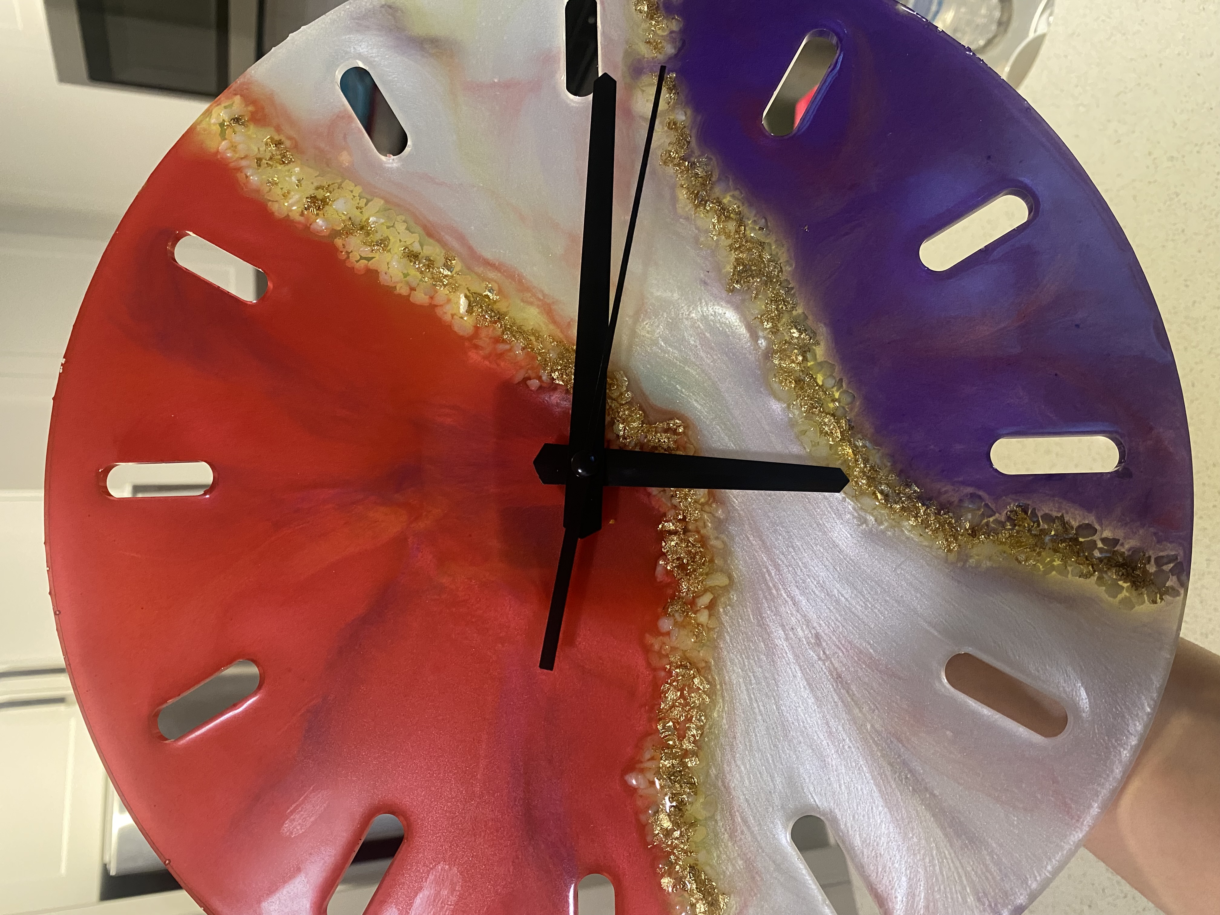 Handmade Resin Wall Clock