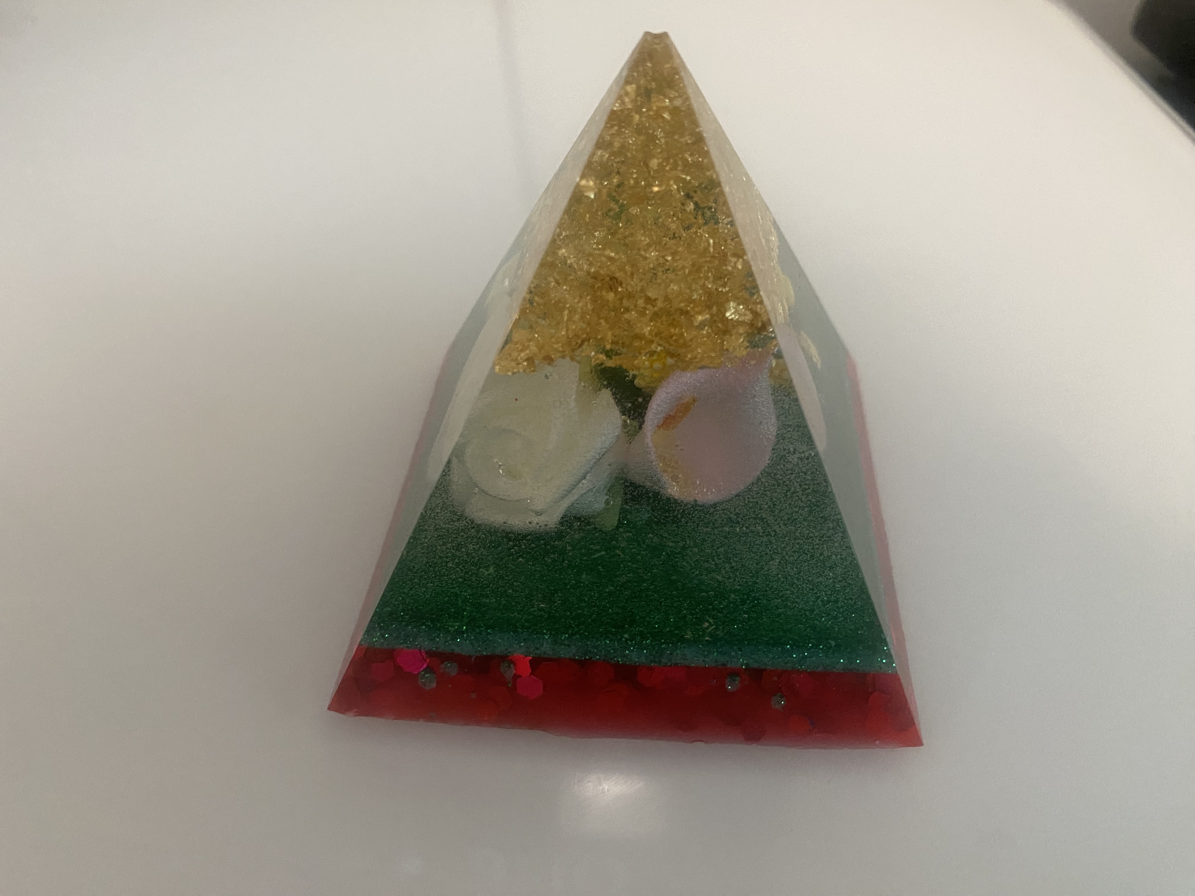 Decorative Resin Pyramid