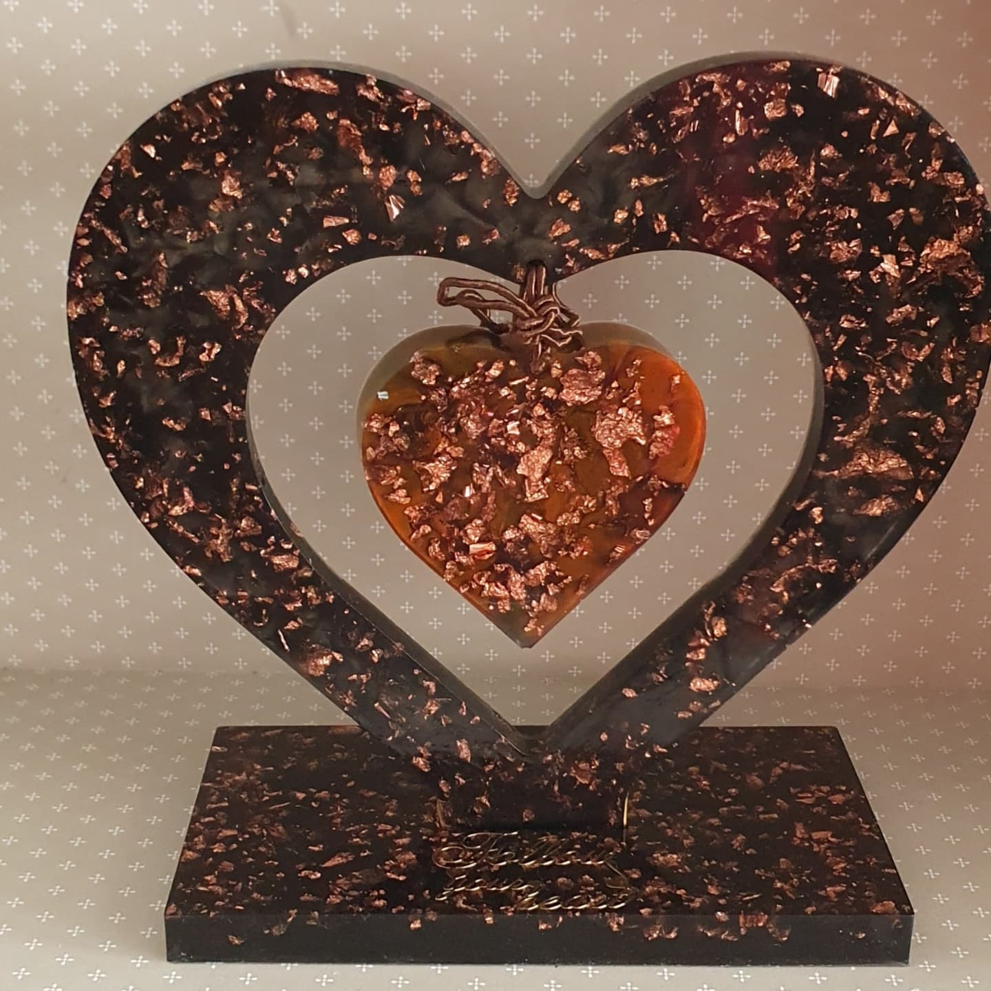 Decoração em forma de coração