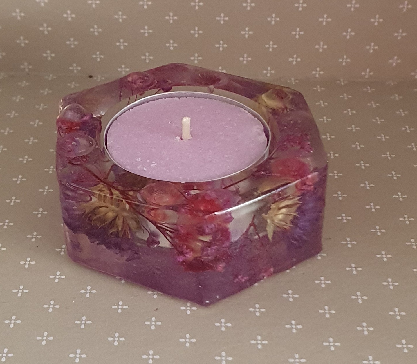 Porta-velas de resina