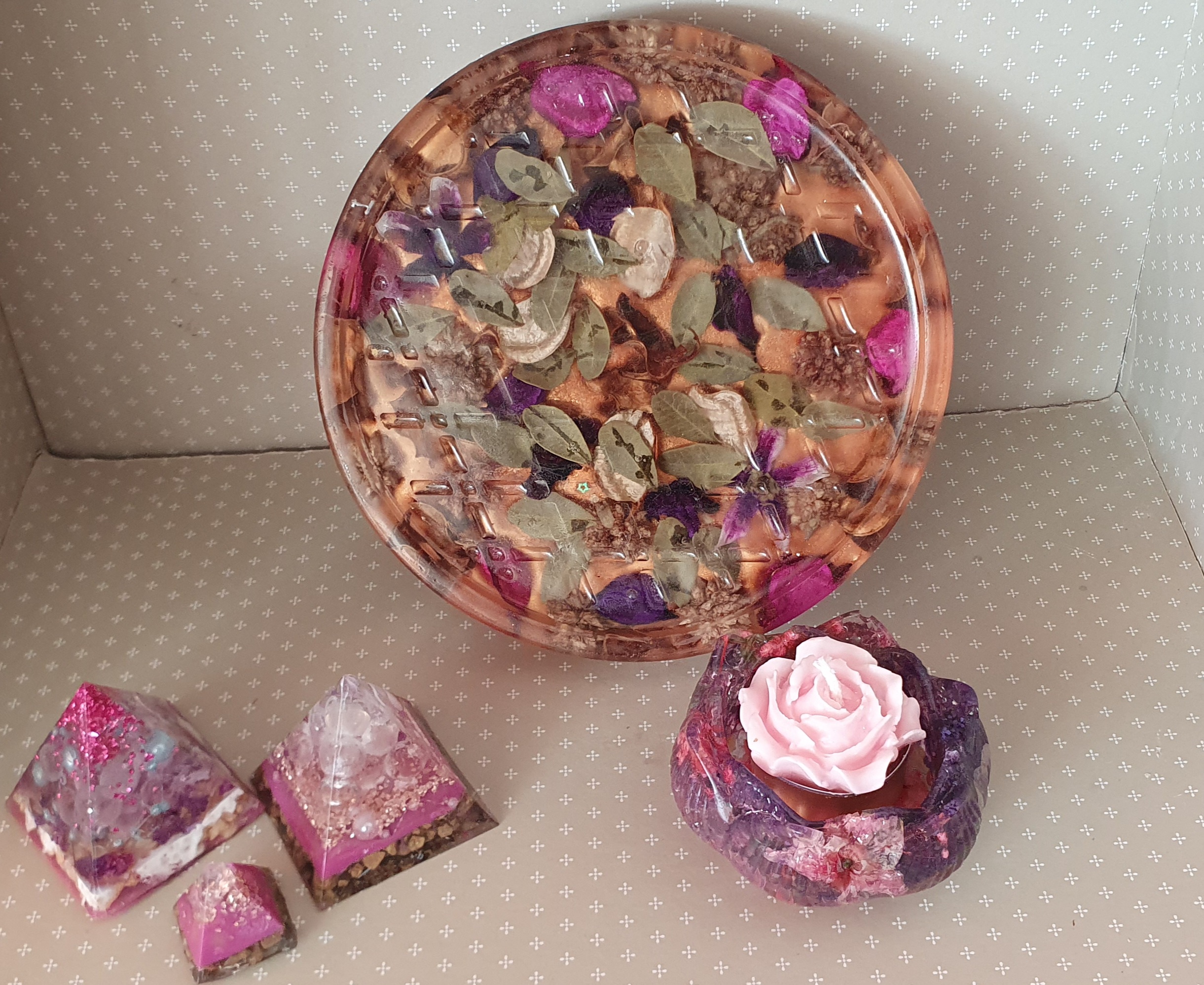 Prato Decorativo de Resina