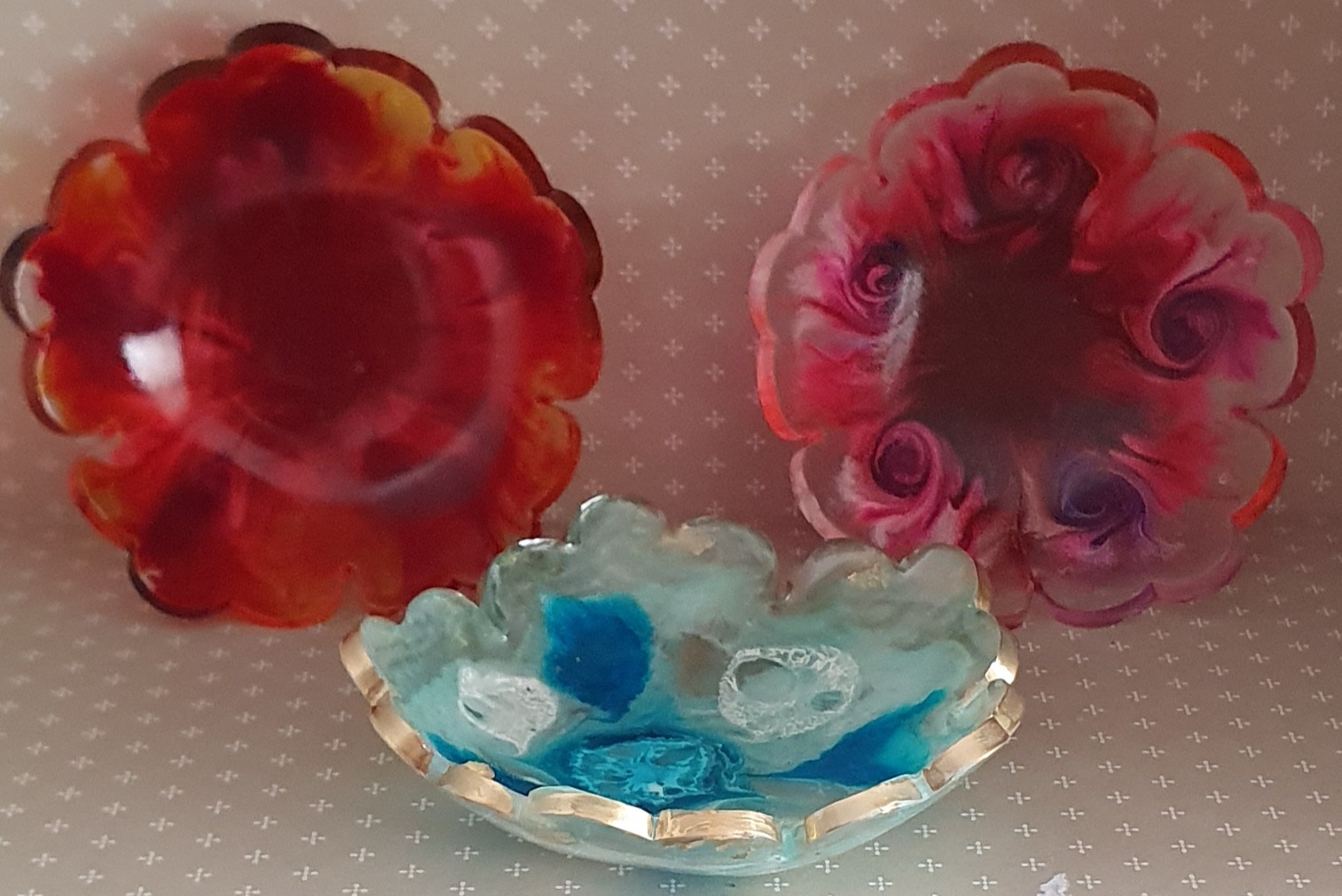 Conjunto de 3 Pratos Decorativos