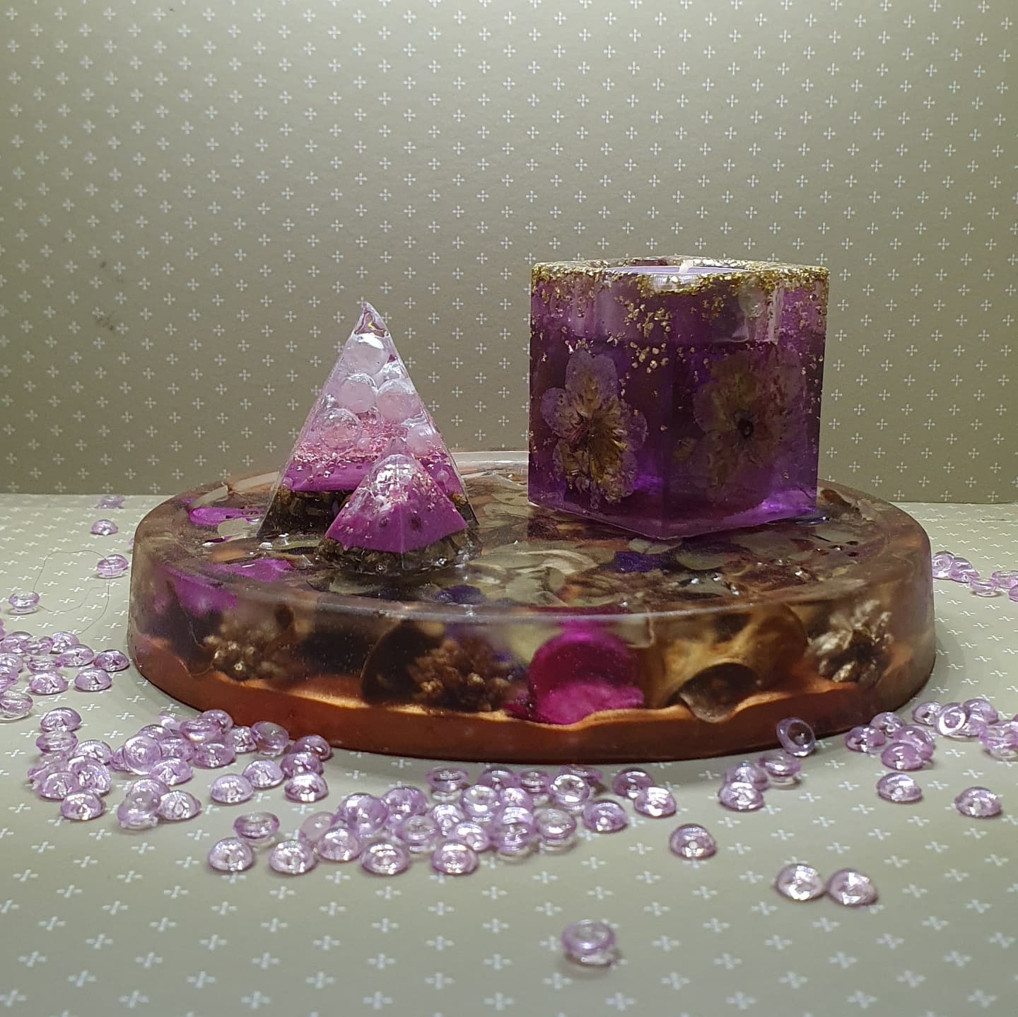 Prato Decorativo de Resina