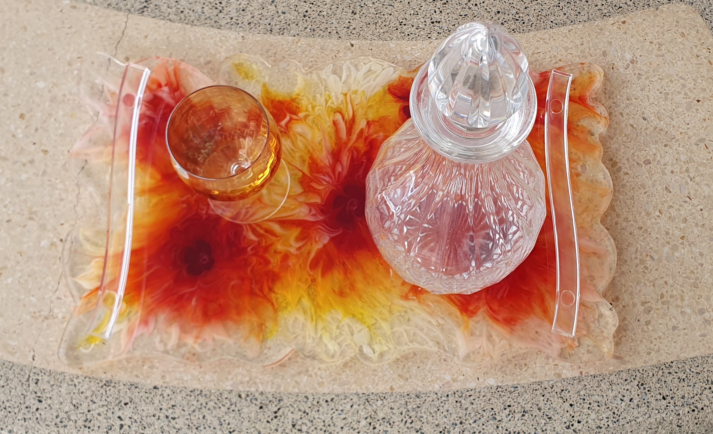 Peça decorativa de resina